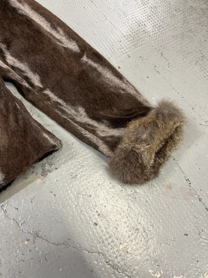 Gianfranco Ferre 2000s Gianfranco Ferré Brown & Grey Faux Fur Jacket Size S / US 4 / IT 40 - 6 Thumbnail
