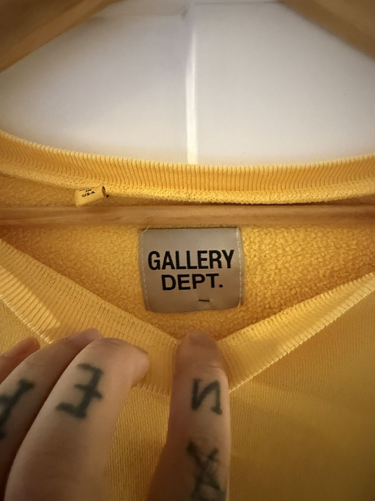 Gallery Dept. Gallery Dept. Yellow Sweatshirt Size US XXL / EU 58 / 5 - 4 Thumbnail