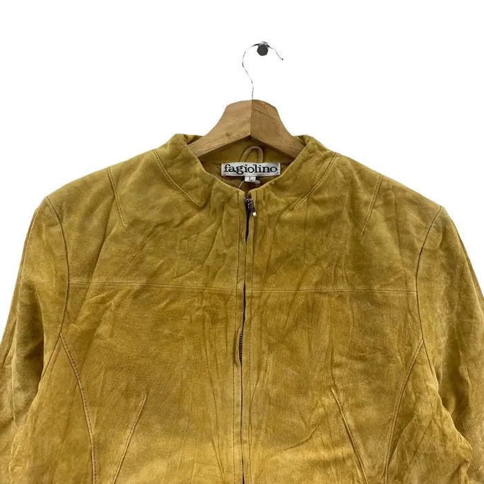 Vintage Vtg 90’ FAGIOLINO ITALY LEATHER Superior Tailoring Jacket Size M / US 6-8 / IT 42-44 - 4 Thumbnail