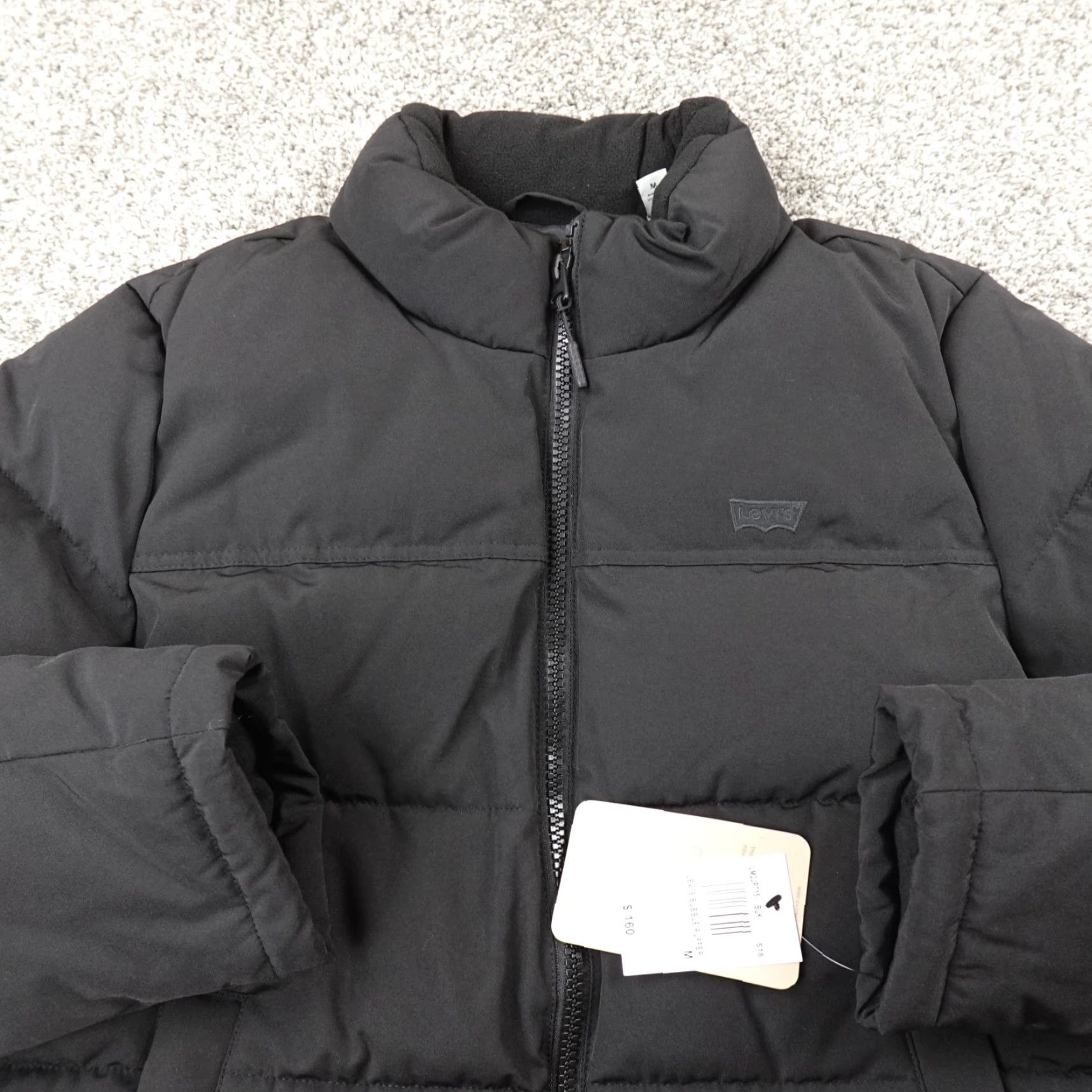 Levi's Levi's Jacket Mens M Black Quilted Puffer Coat Full Zip Insulated Windbreaker Size US M / EU 48-50 / 2 - 3 Thumbnail