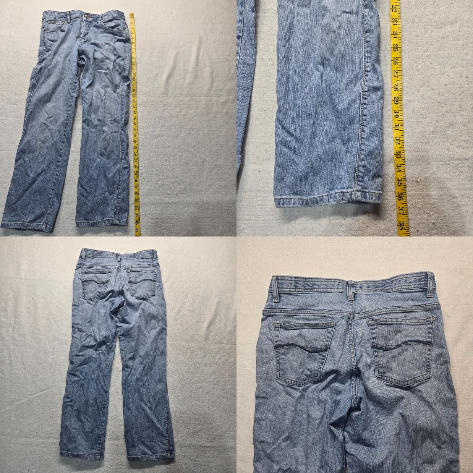 Lee Lee Jeans Women's Boot Cut Denim Pants Medium Wash Stretch Comfort Waist Size 12 Size 34" / US 12 / IT 48 - 8 Thumbnail