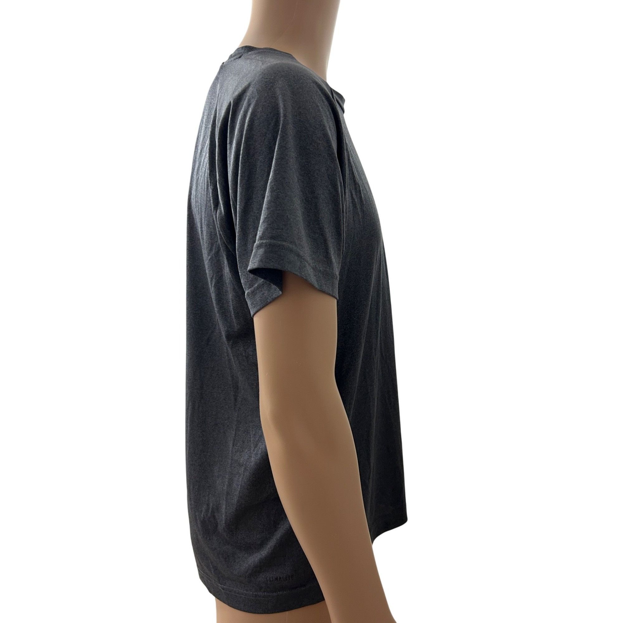 Adidas Adidas Men’s Grey T-Shirt L Short Sleeve Climalite Logo Casu Size US L / EU 52-54 / 3 - 4 Thumbnail