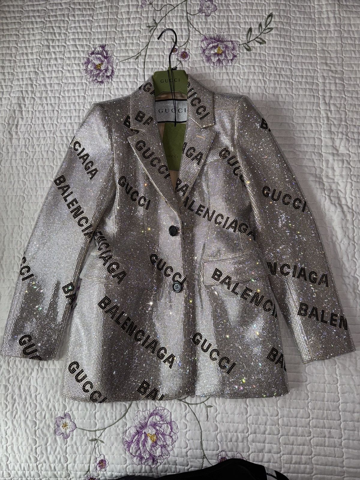 Balenciaga × Gucci Gucci x Balenciaga Crystal Hourglass Jakcet Size XS / US 0-2 / IT 36-38 - 1 Thumbnail
