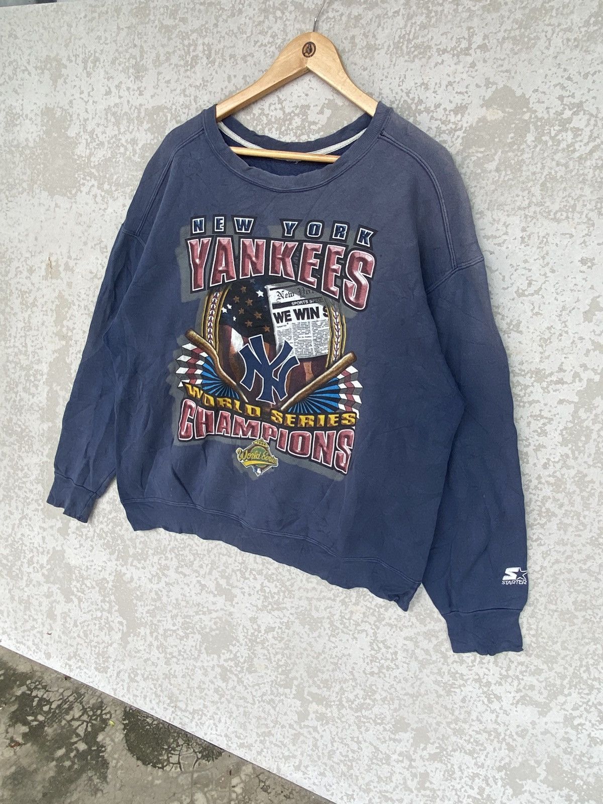 Other Vintage New York Yankees Printed Crewneck Sweatshirt Blue Size US M / EU 48-50 / 2 - 2 Thumbnail