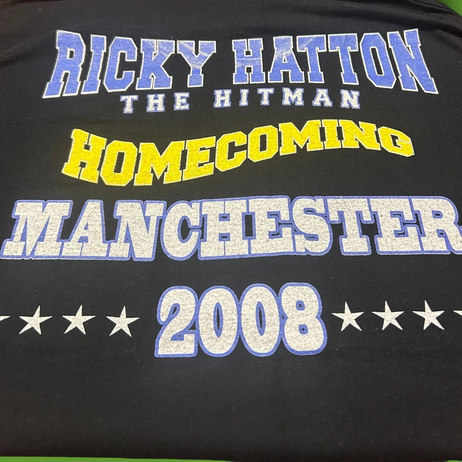 Vintage Vintage 2008 Ricky Hatton Boxing Promo T Shirt Size US L / EU 52-54 / 3 - 4 Thumbnail