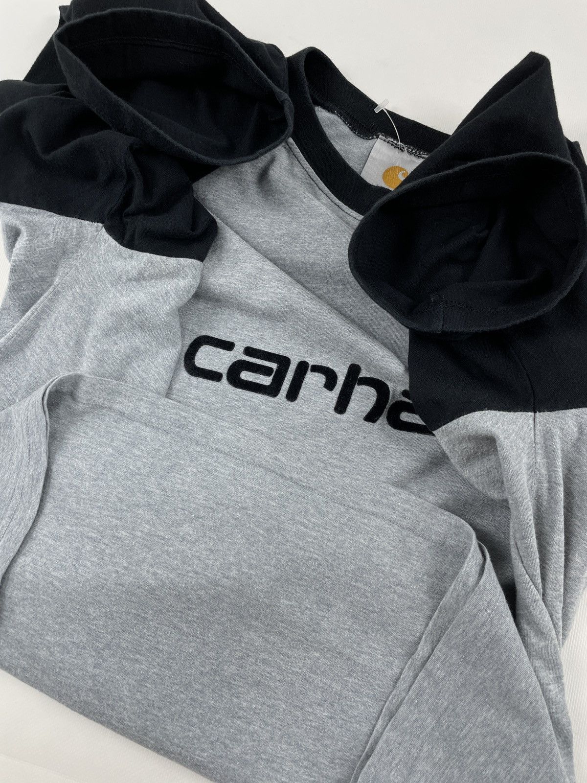 Carhartt × Carhartt Wip Vintage Big Logo Athletic Script Heather 3/4 Sleeve Top Gray T-Shirt Size US S / EU 44-46 / 1 - 19 Thumbnail