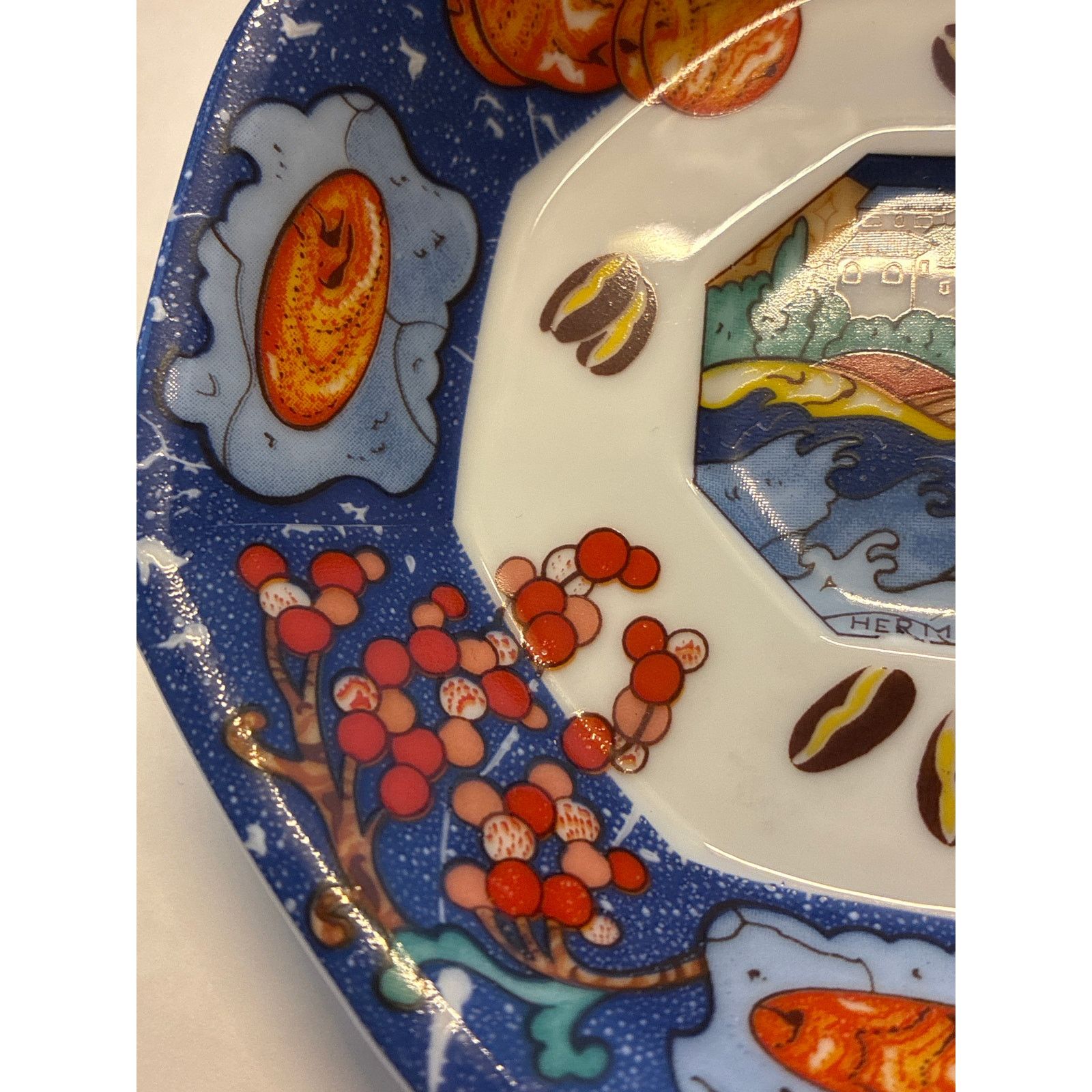 Hermes HERMÈS "Marqueterie de Pierres" Demitasse Saucer Porcelain Size ONE SIZE - 9 Thumbnail