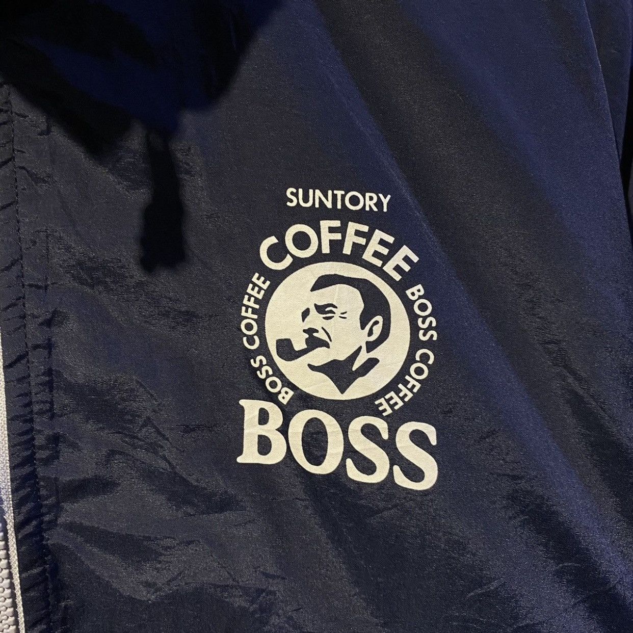 Japanese Brand × Vintage 90s Suntory Boss Coffee reversible jackets Size US L / EU 52-54 / 3 - 5 Thumbnail