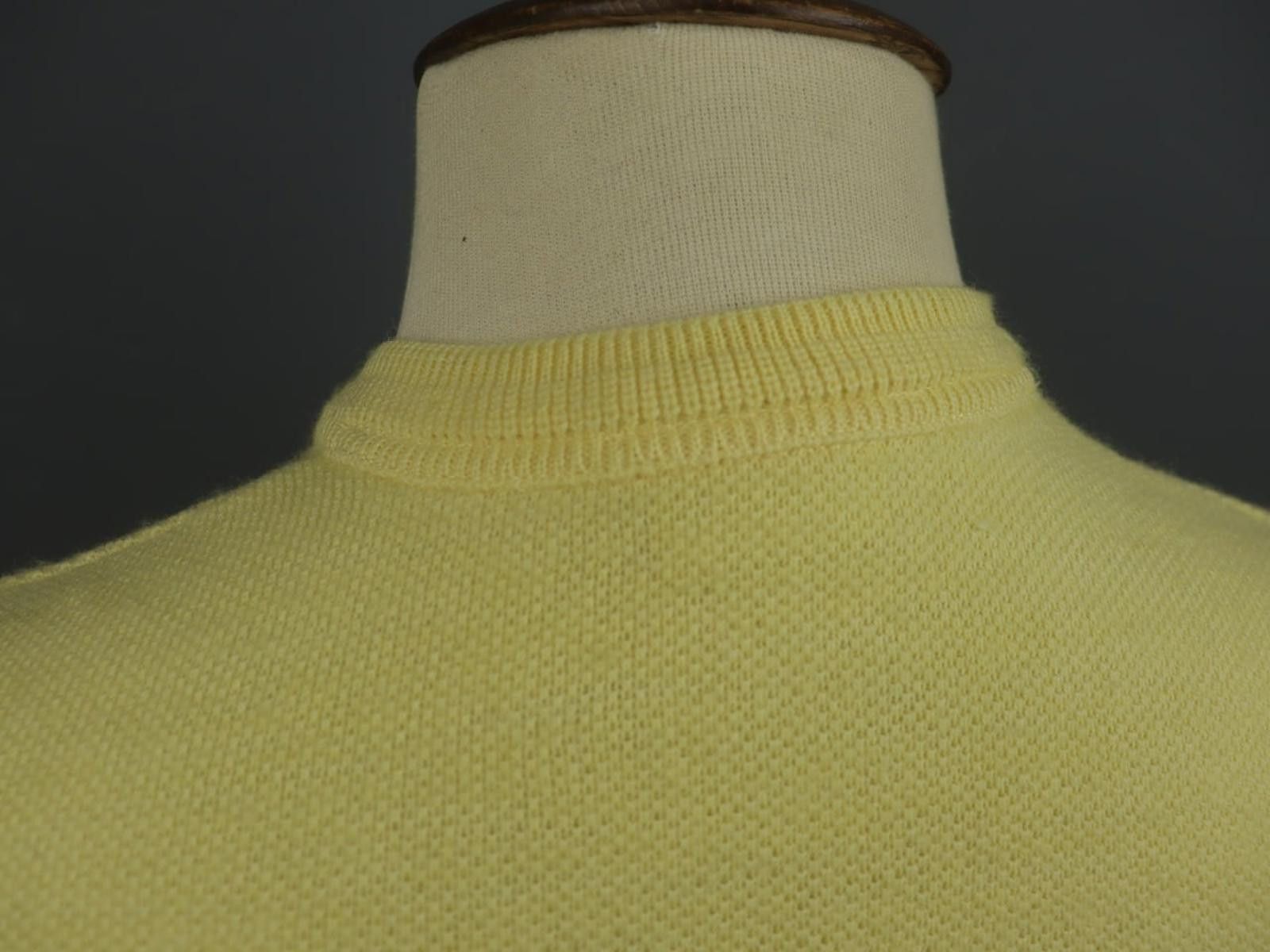 Lacoste Lacoste Yellow Linen Knitted Pullover Sweater Size 6 Size M / US 6-8 / IT 42-44 - 11 Thumbnail
