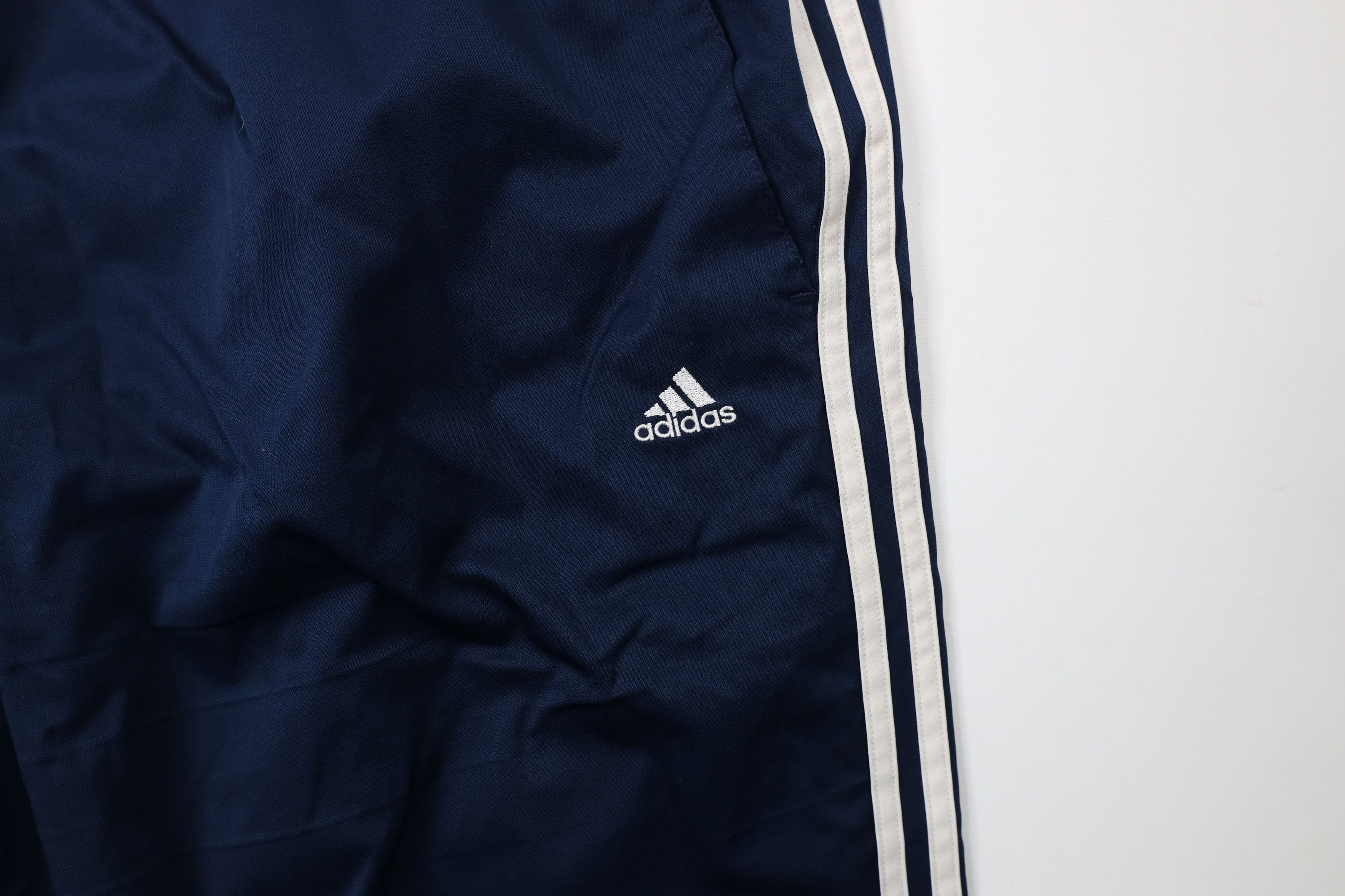 Adidas × Vintage Vintage Y2K Adidas Striped Lined Wide Leg Windbreaker Pants Size US 40 / EU 56 - 8 Thumbnail