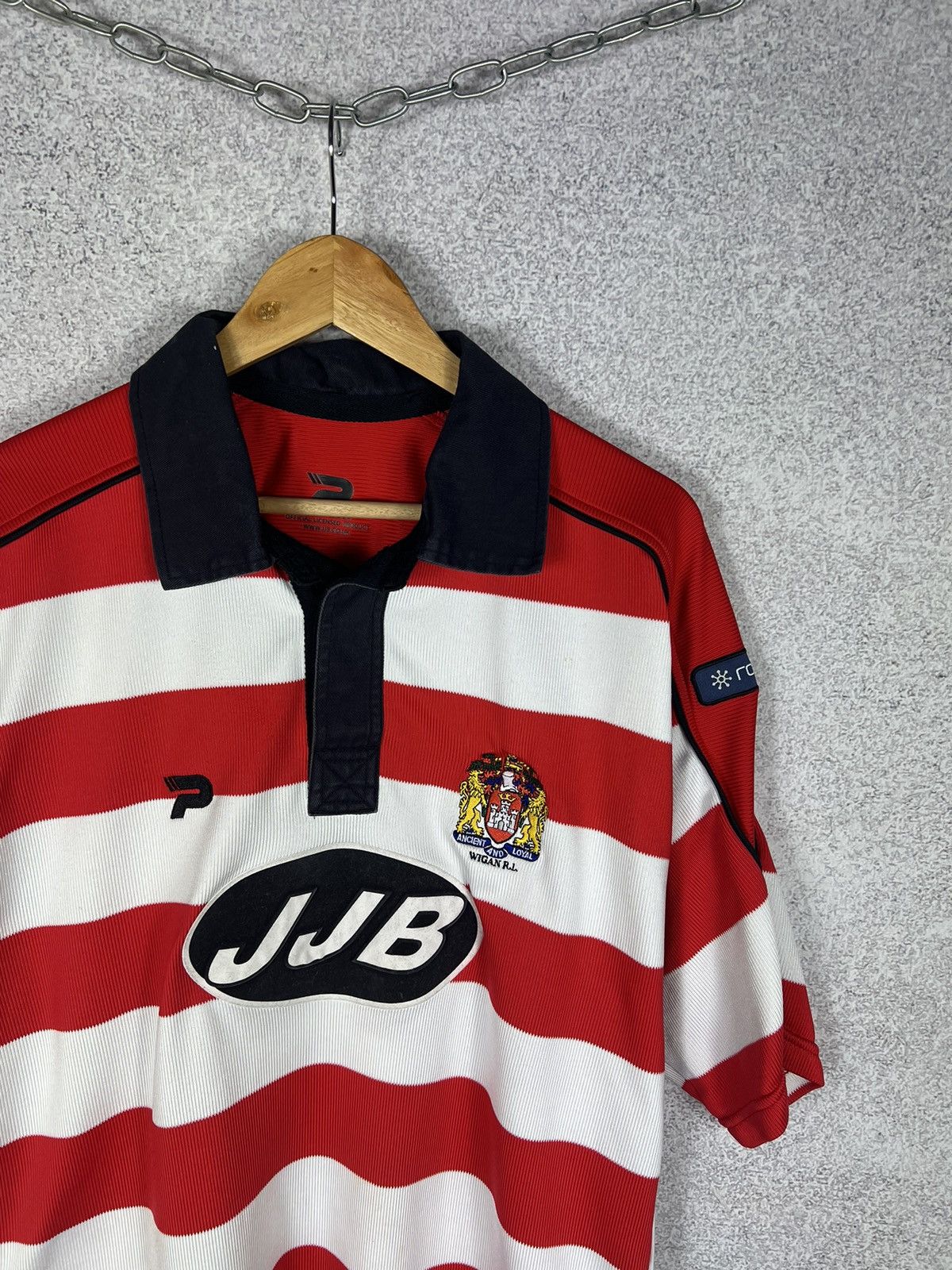 Vintage Vintage Wigan Warriors JJB Rugby Shirt Jersey Patrick Size US L / EU 52-54 / 3 - 2 Thumbnail