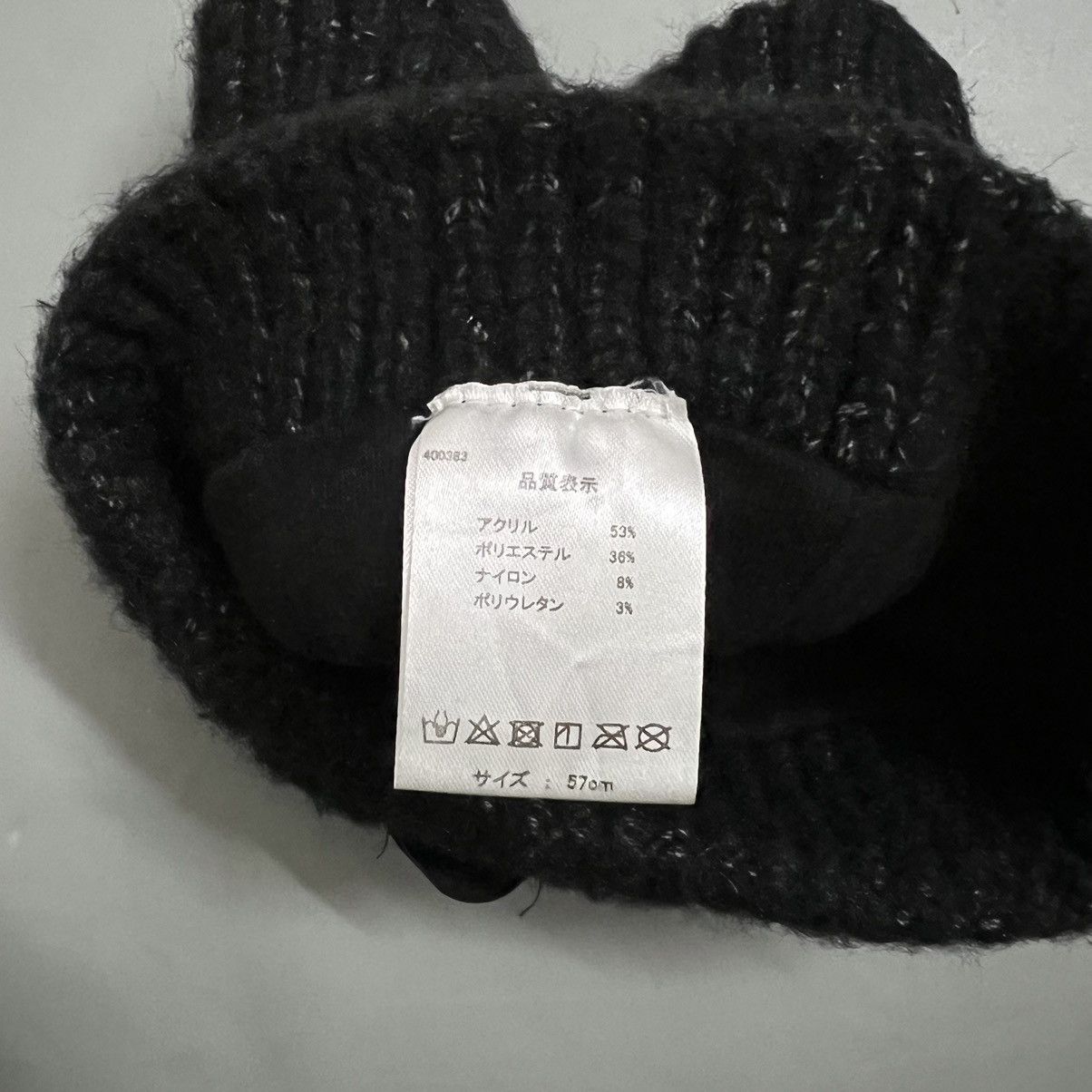 Dirk Bikkembergs 2000s Dirk Bikkembergs Bunny Beanie Hats Size ONE SIZE - 3 Thumbnail
