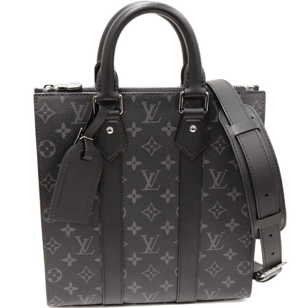 Louis Vuitton Louis Vuitton Louis Vuitton Monogram Eclipse Sac Plat Cross 2way Bag M46456 Canvas Shoulder Bag M46456 DUTY FREE for USA Size ONE SIZE - 1 Thumbnail