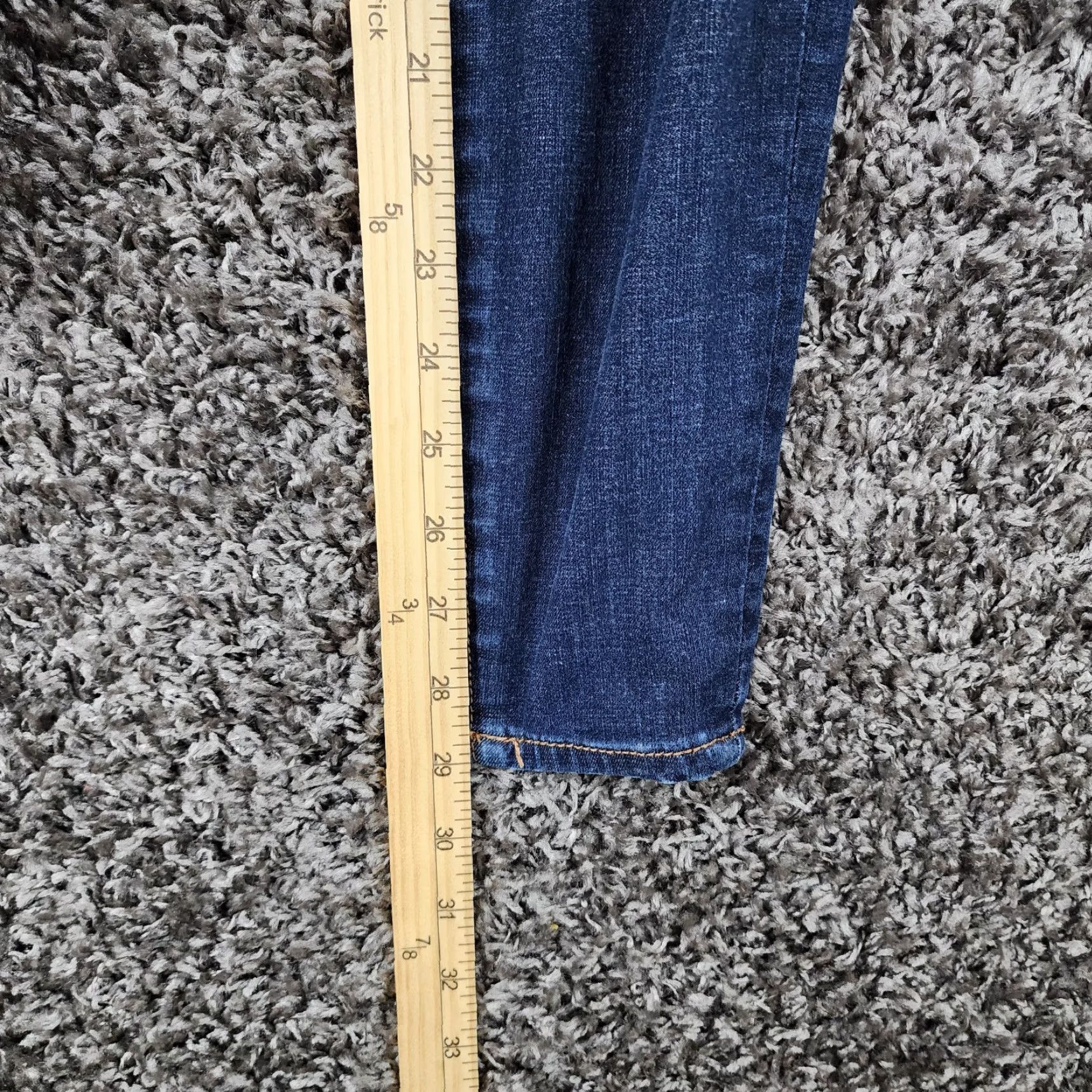 American Eagle Outfitters American Eagle Jeggings Womens Distressed High Rise Blue Size 4 Jeans Women Size 27" / US 4 / IT 40 - 6 Thumbnail