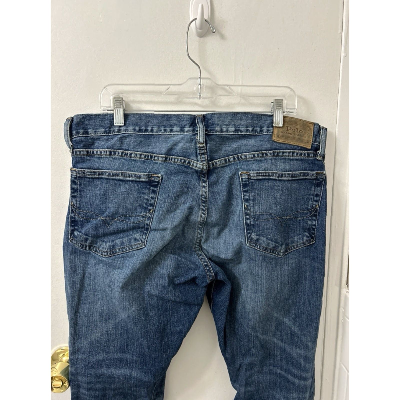 Polo Ralph Lauren Polo Ralph Lauren Sullivan Slim Jeans Mens 36x30 Light Wash Denim Zip Pocket 5-Pocket Logo Blue Straight Modern Casual Men Size US M / EU 48-50 / 2 - 7 Thumbnail