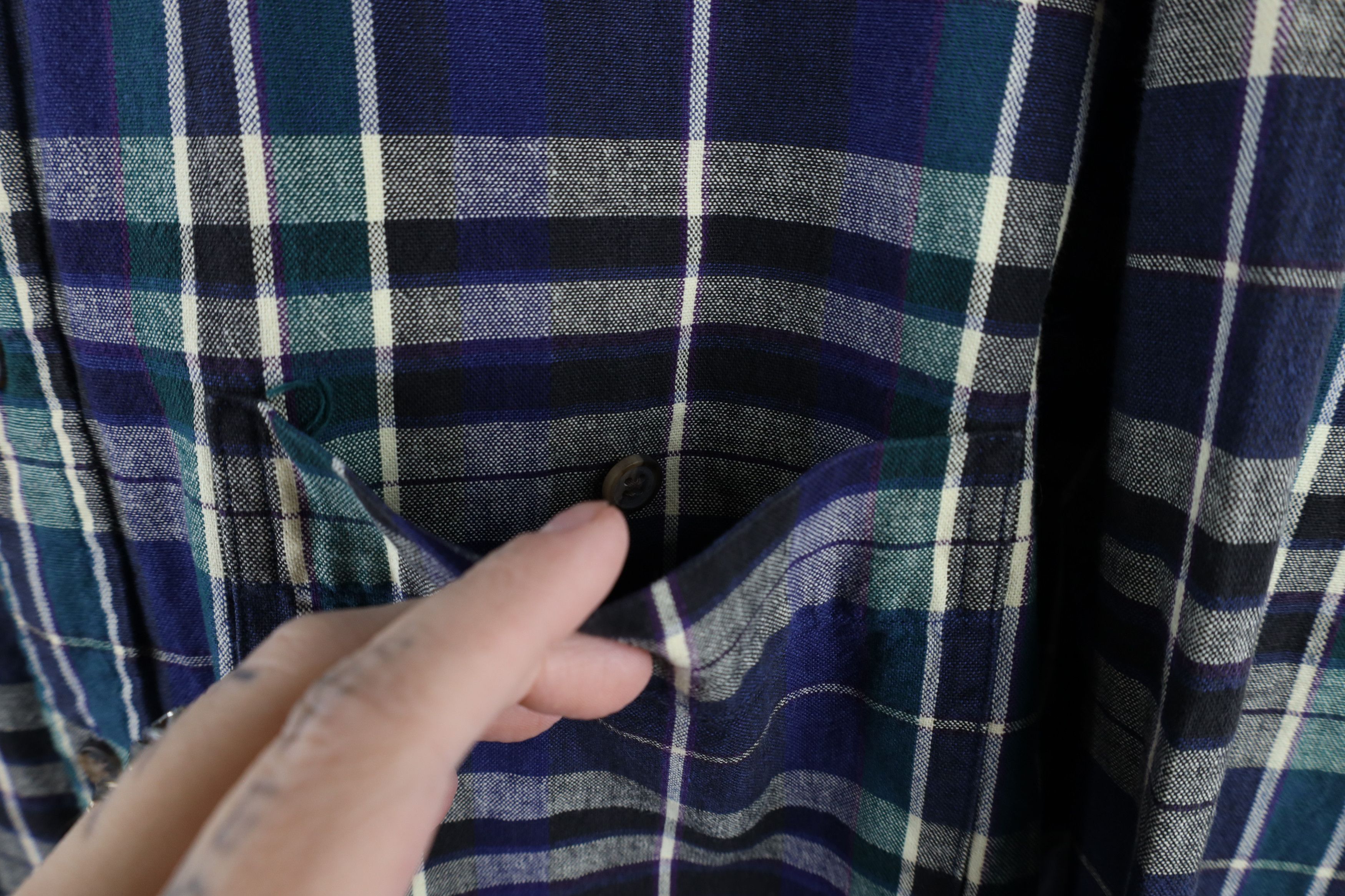 Vintage Vintage 90s Streetwear Oxford Collared Button Down Shirt Size US L / EU 52-54 / 3 - 4 Thumbnail