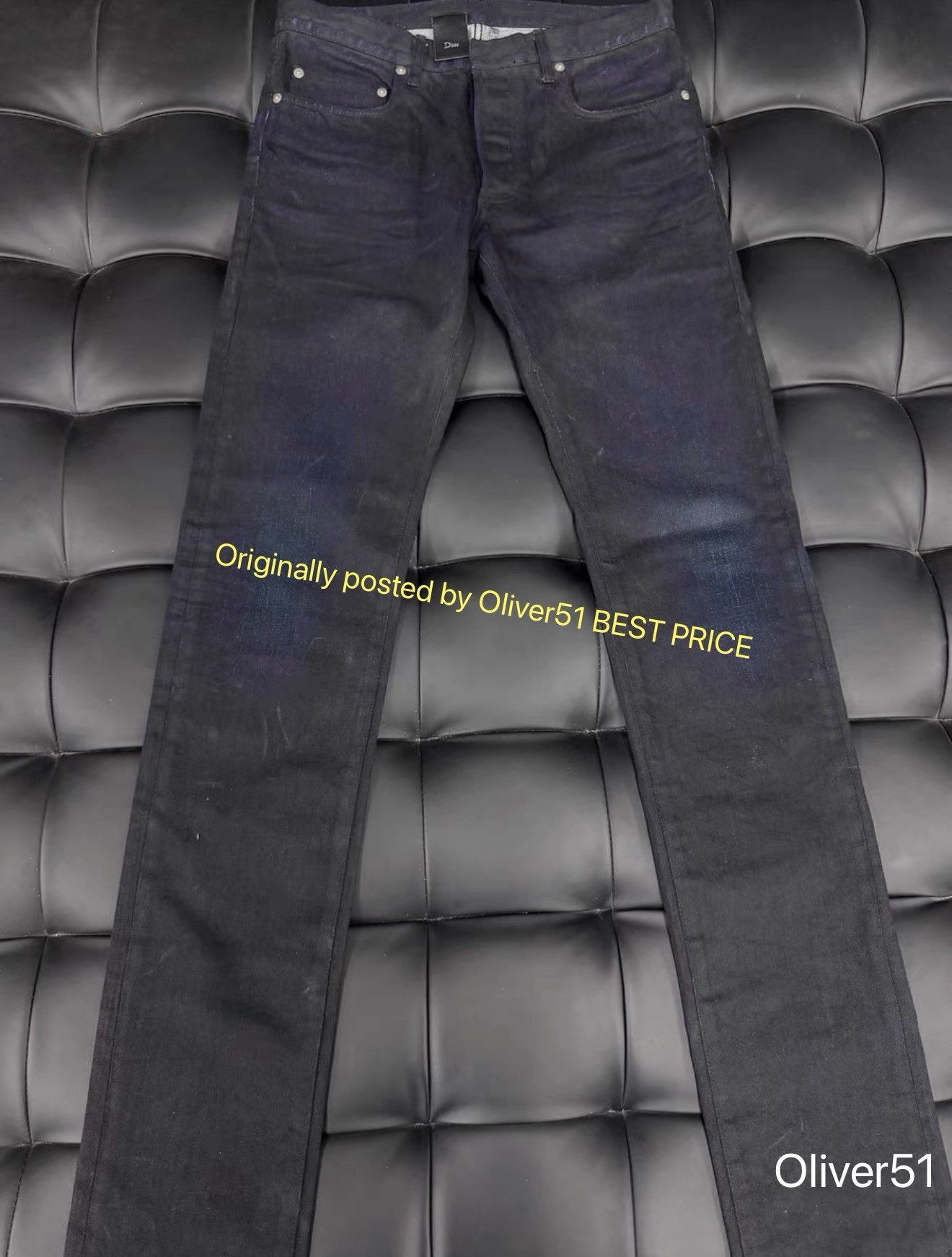Dior Dior Homme AW08 Moleskin Glitter Pants | Grailed