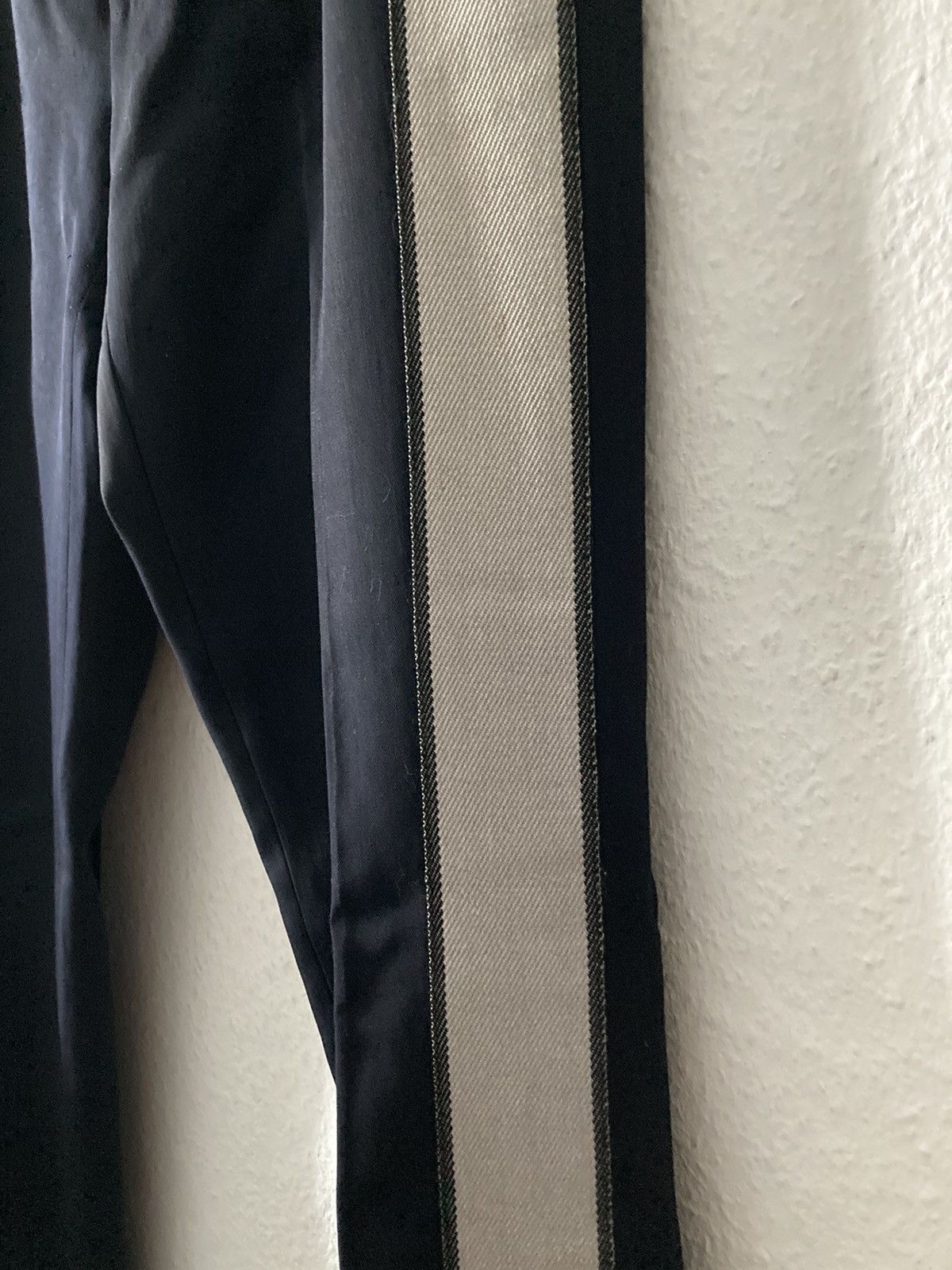 Lanvin Lanvin Side-Stripe Wool Pants Navy US30 Size US 30 / EU 46 - 4 Thumbnail