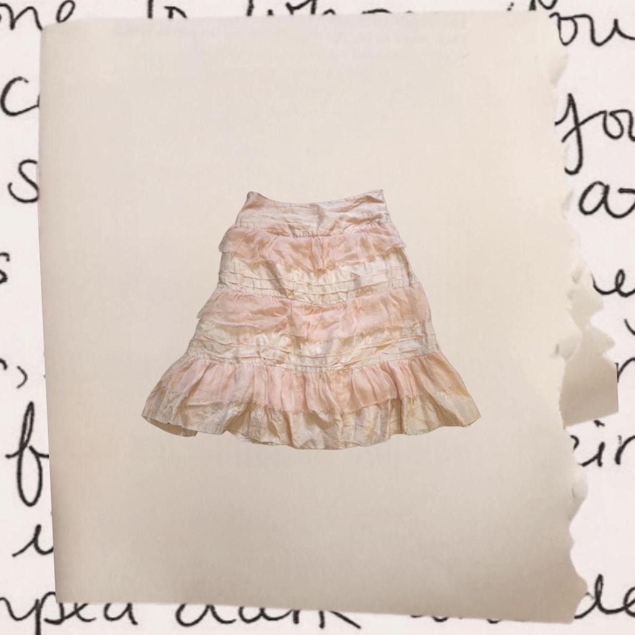 Cop Copine vintage cop copine layered ruffle silk midi skirt Size 30" / US 8 / IT 44 - 1 Thumbnail