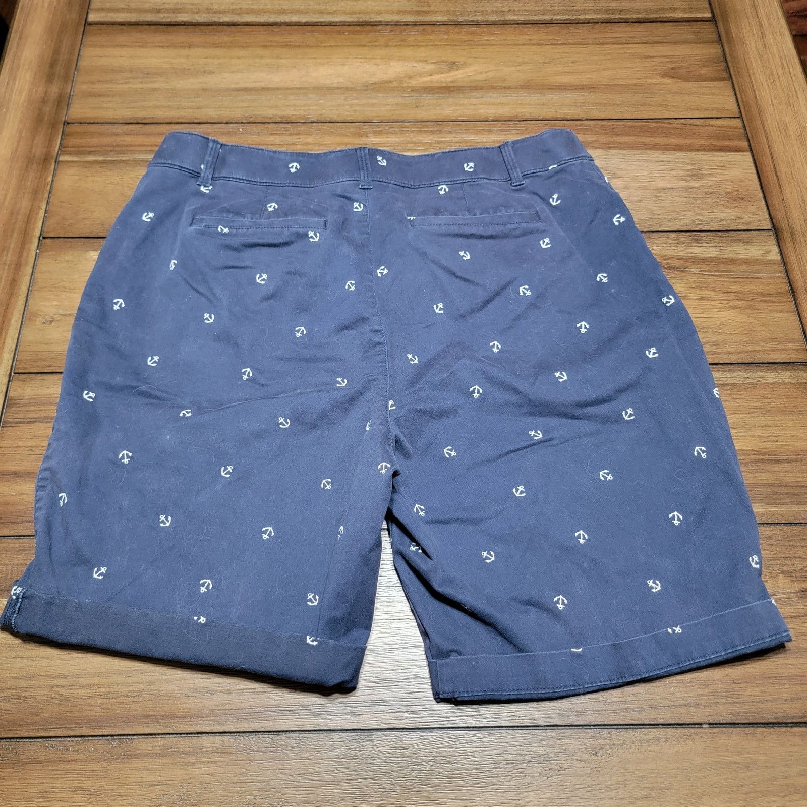Croft & Barrow Croft & Barrow Stretch Shorts w/ Embroidered Anchors - 12 Size 34" / US 12 / IT 48 - 2 Thumbnail