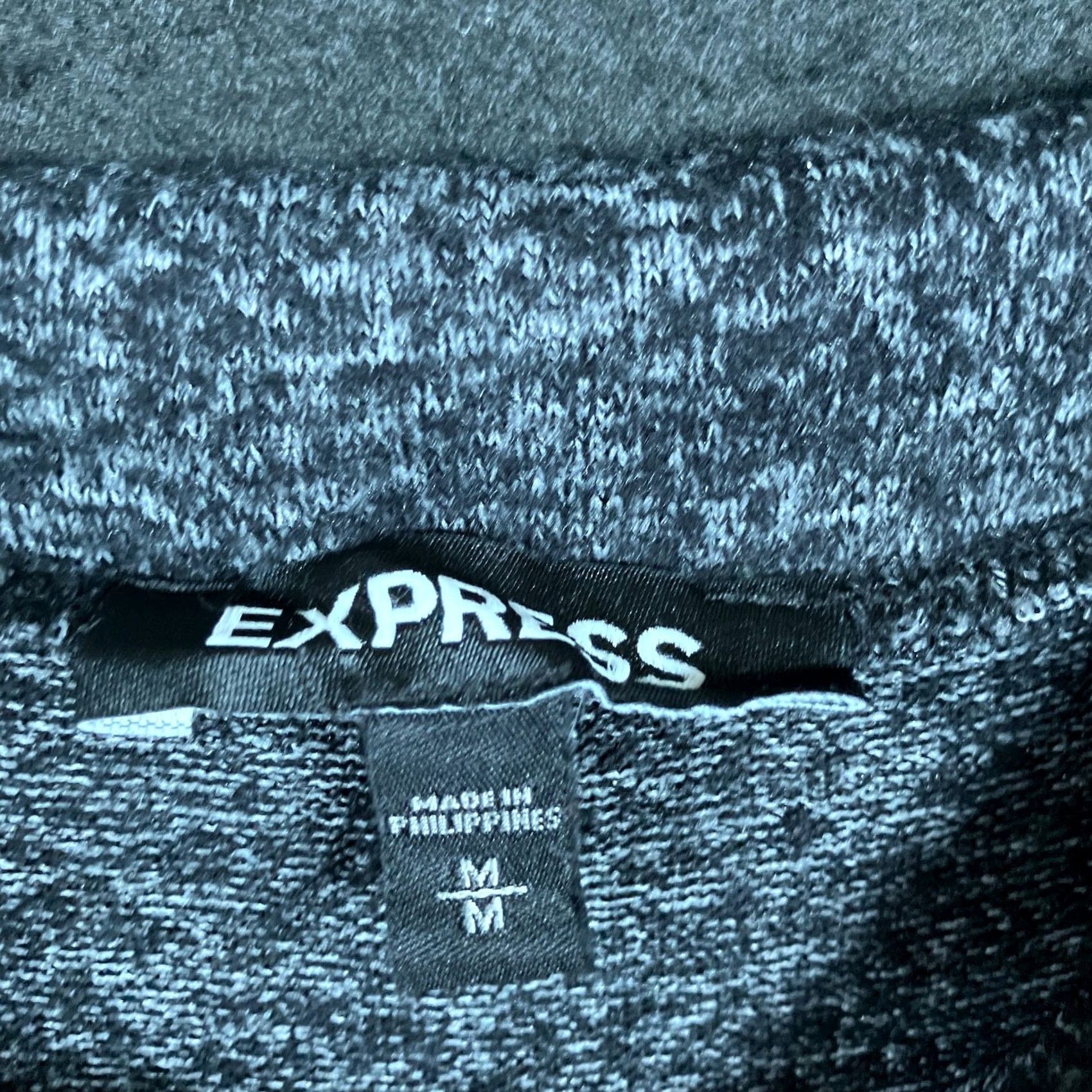 Express Express Womens Sweater Cold Shoulder A line Long Sleeve Stretch M Gray Black Ladies Pullover Size M / US 6-8 / IT 42-44 - 6 Thumbnail