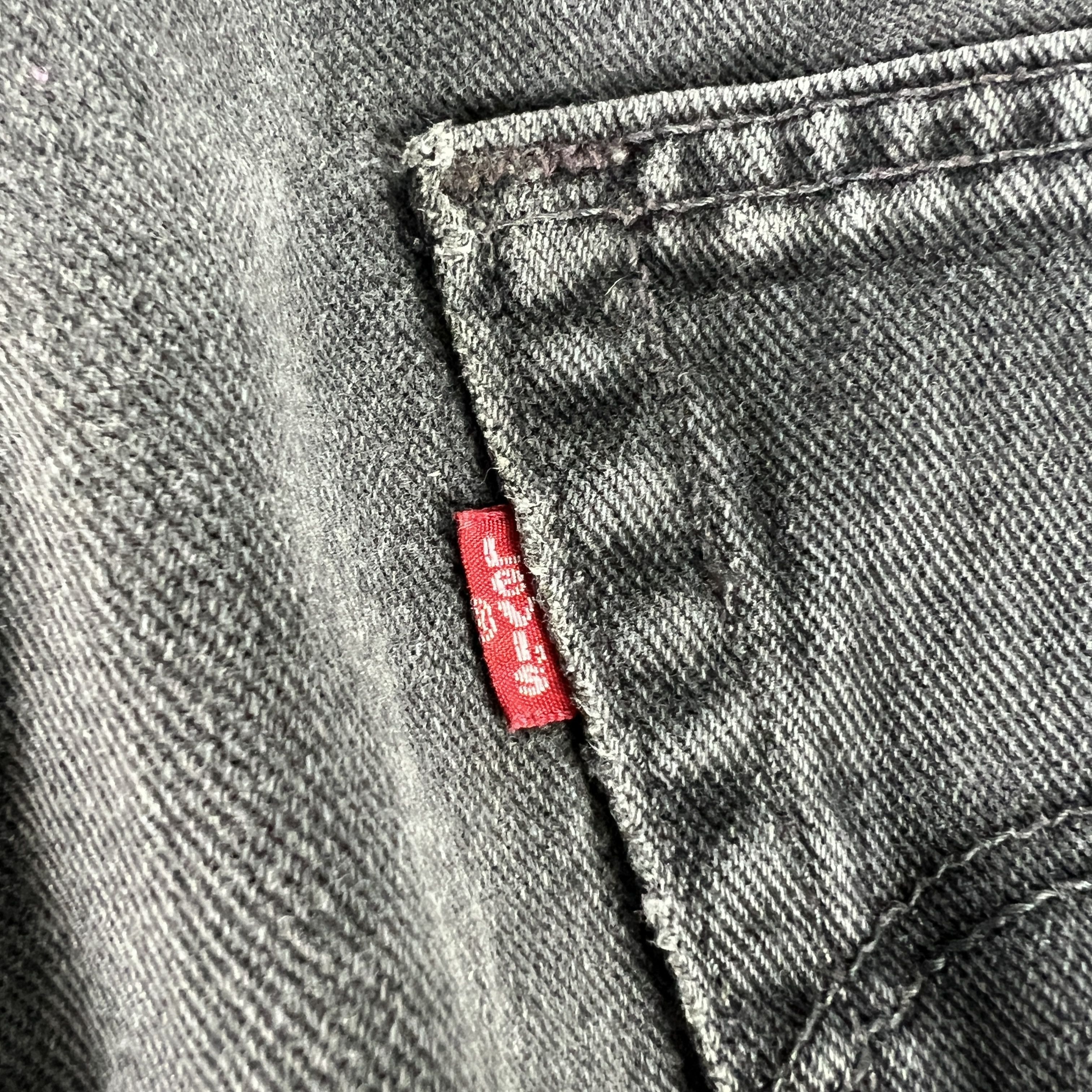 Levi's Y2K Levi's Jeans 550 Relaxed Black Faded Cotton Denim USA Size US 34 / EU 50 - 14 Thumbnail