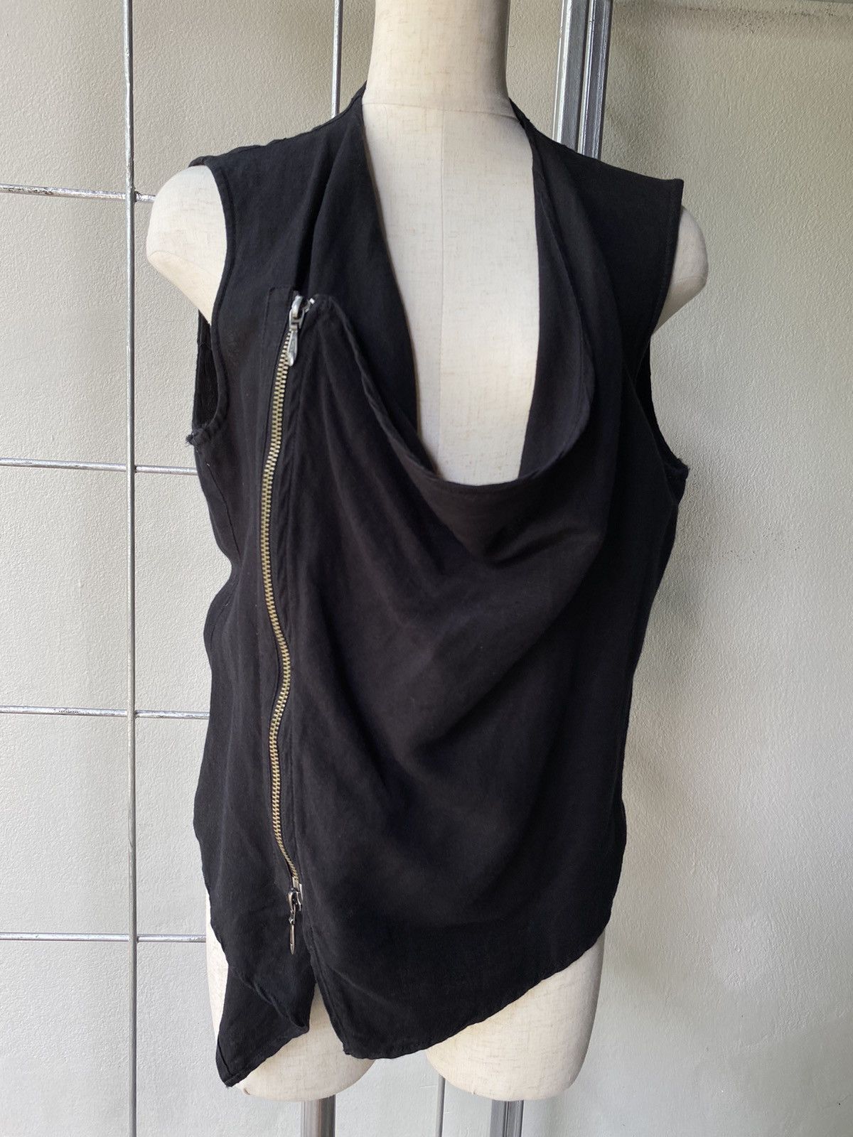 Tornado Mart Tornado Mart black zip vest Size ONE SIZE - 12 Thumbnail