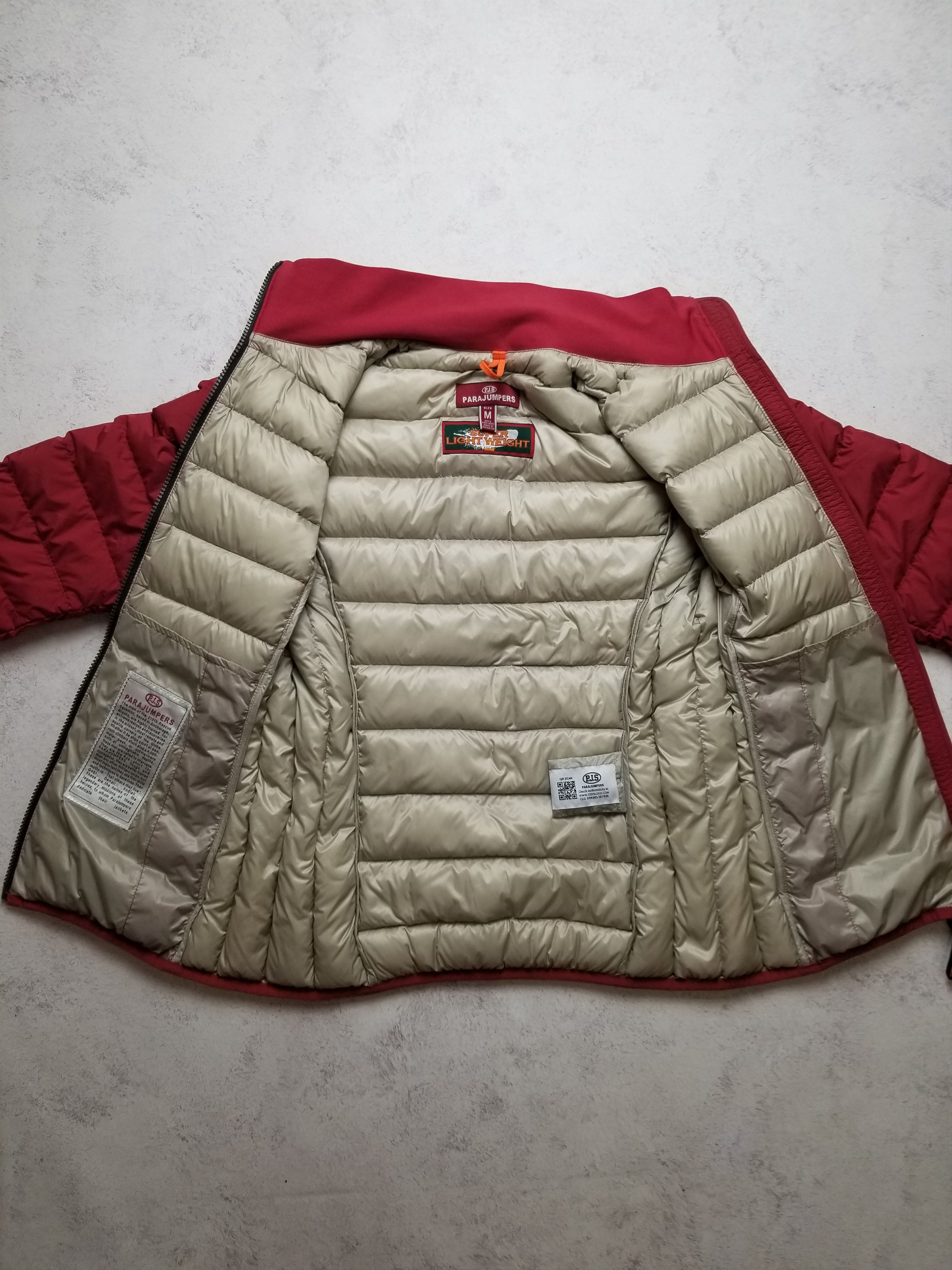 Parajumpers Parajumpers Super Lightweight Down Puffer Red Jacket Size M / US 6-8 / IT 42-44 - 2 Thumbnail