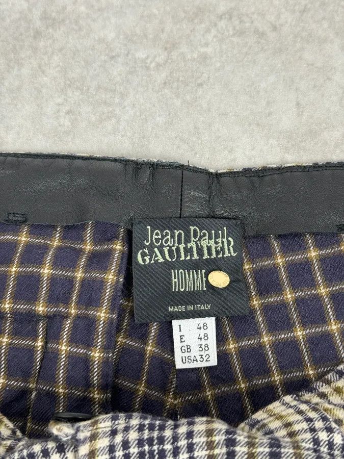 Jean Paul Gaultier 2000s Jean Paul Gaultier Beige Tartan Classy Pants Size US 30 / EU 46 - 9 Thumbnail
