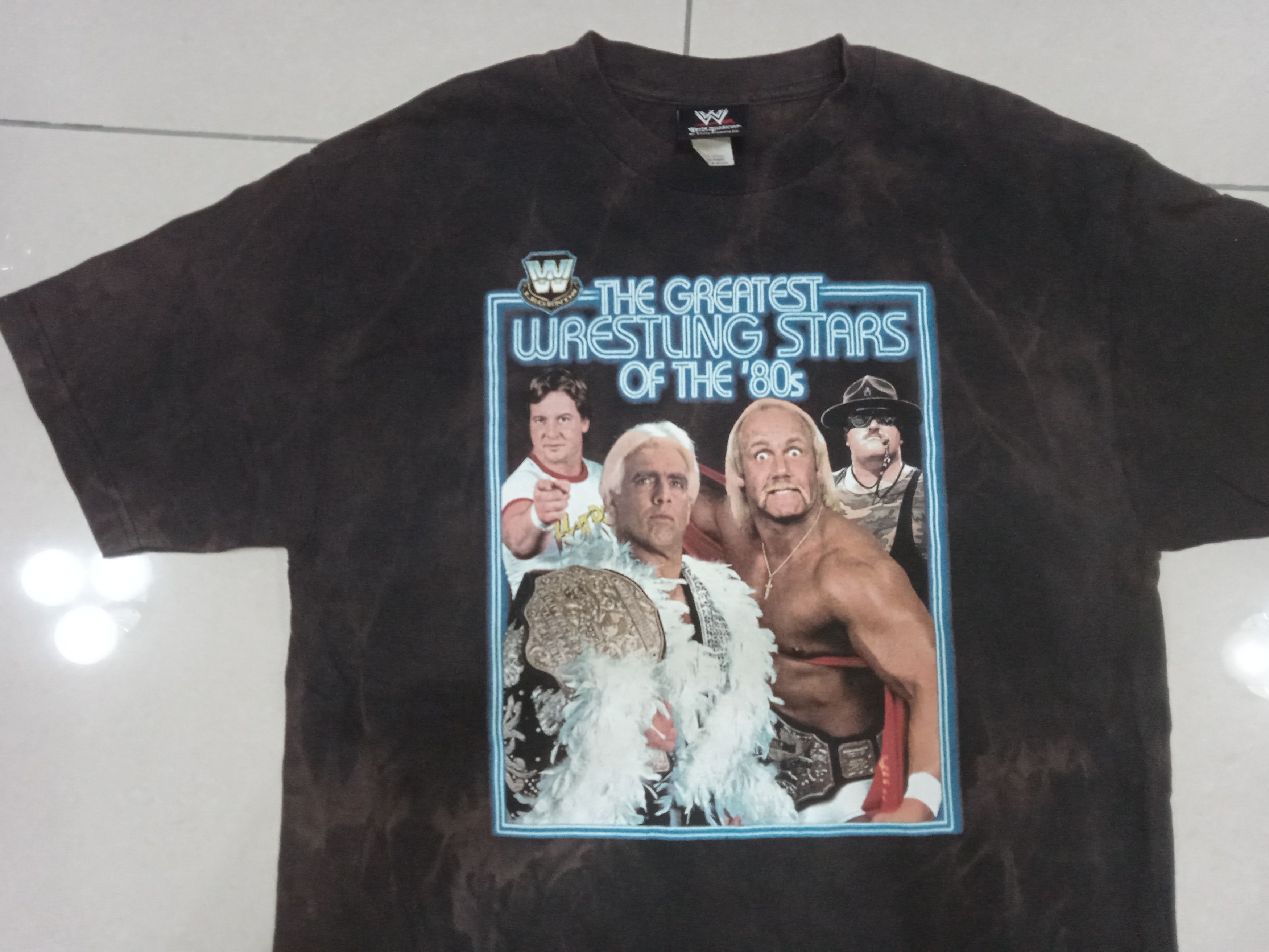 Vintage Vintage 2000s Greatest Wrestling Stars of 80s T-Shirt Size US L / EU 52-54 / 3 - 7 Thumbnail