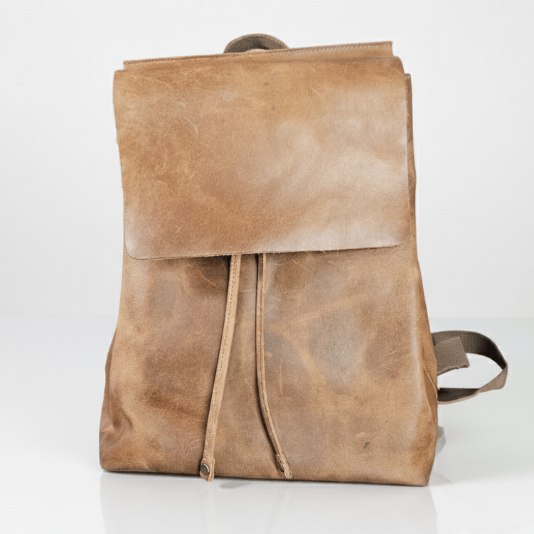 Other S-Zone 11x13x5.5" Backpack Unisex Leather Brown Adjustable Size ONE SIZE - 5 Thumbnail
