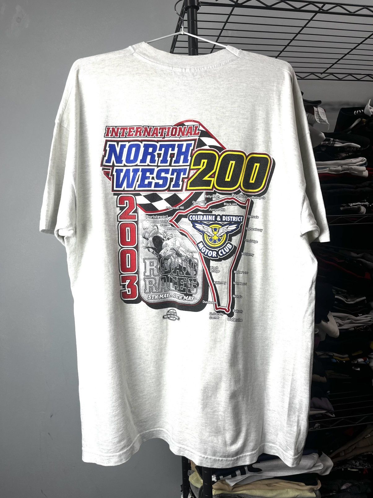 Vintage 2003 International North West 200 Racing T Shirt Size US XL / EU 56 / 4 - 2 Thumbnail
