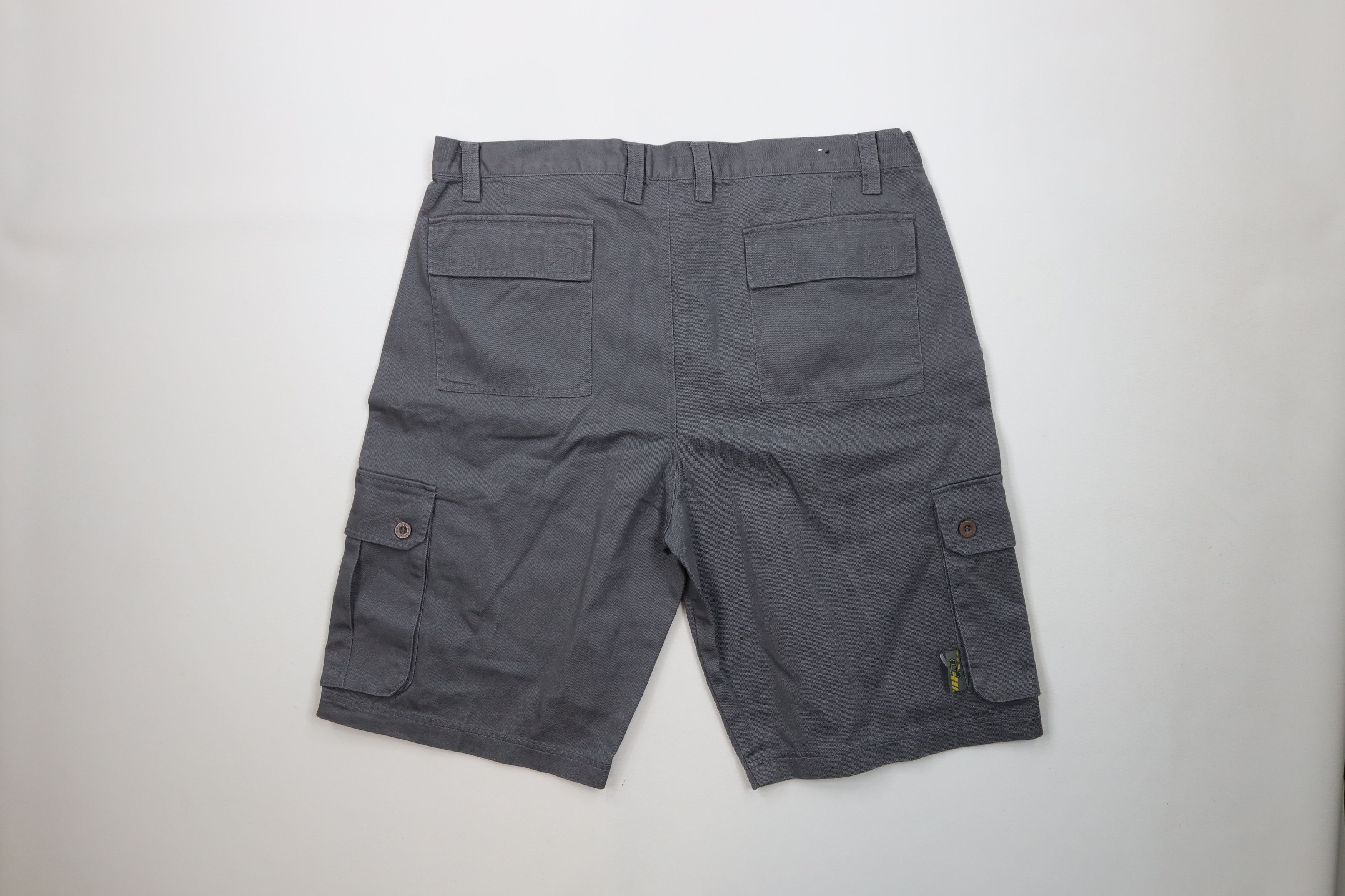 Vintage Vintage 90s Y2K Streetwear Fit Cargo Shorts Gray Cotton Size US 40 / EU 56 - 9 Thumbnail