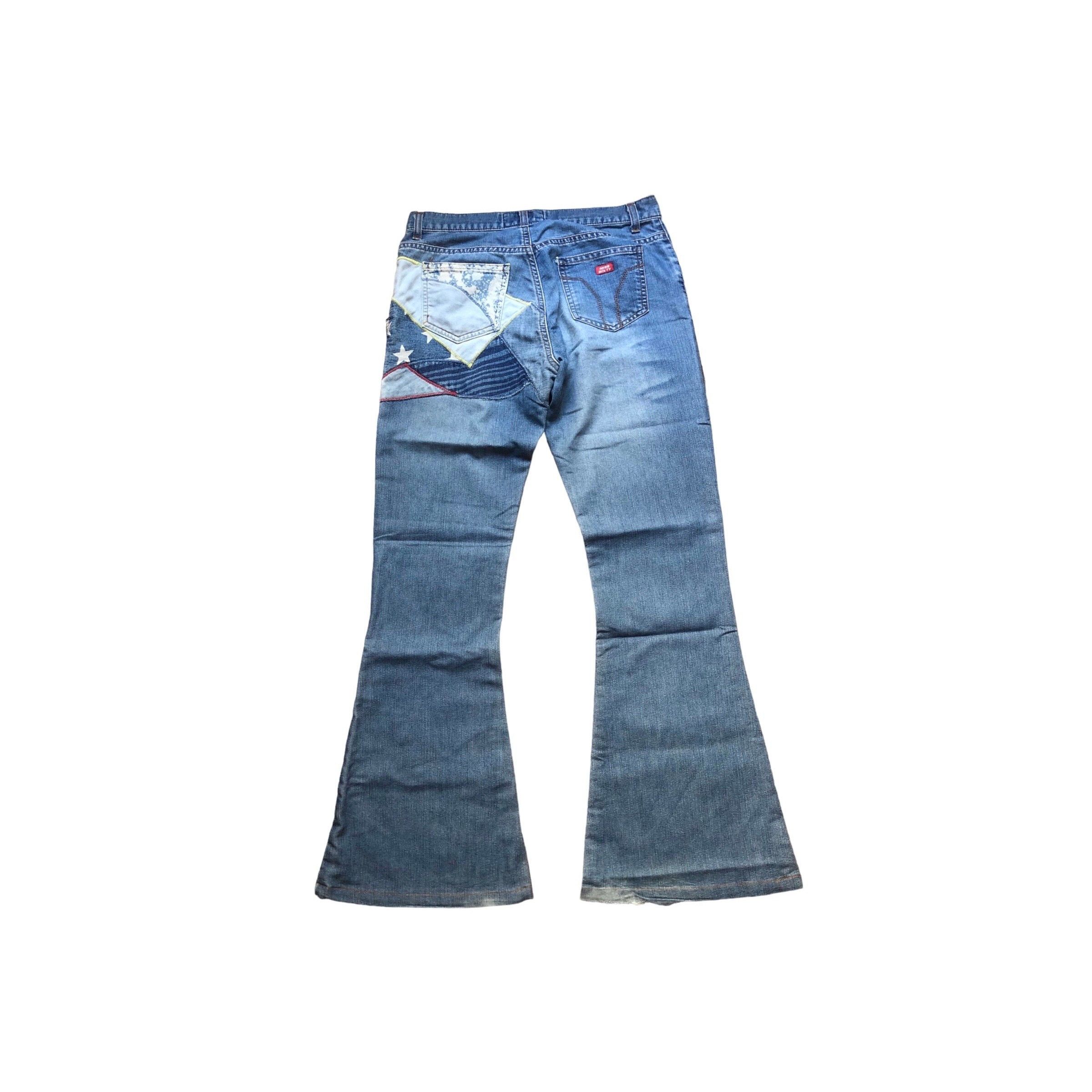 Miss Sixty The Miss Sixty Flare Patchwork Jeans Size 30" / US 8 / IT 44 - 4 Thumbnail