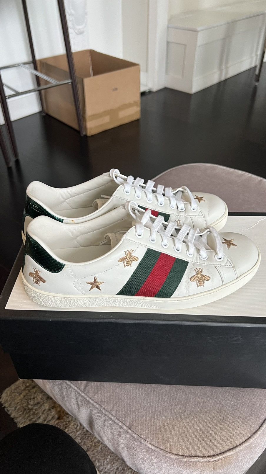 Gucci Bee ace sneaker Size US 7 / EU 40 - 1 Thumbnail