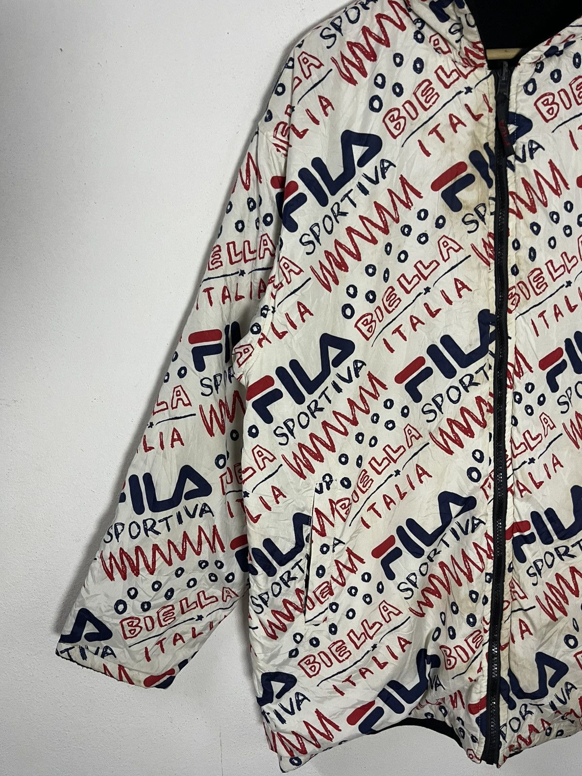 Fila Vintage FILA Reversible Hoodies Jacket Size US XL / EU 56 / 4 - 3 Thumbnail
