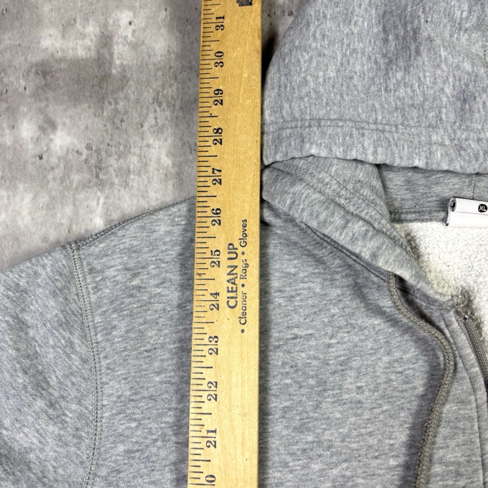 Nike VINTAGE Nike Hoodie Full Zip Gray Embroidered Swoosh Adult XL 2000s Grunge Skate Men's Regular Cotton Fleece Hooded Size US XL / EU 56 / 4 - 4 Thumbnail
