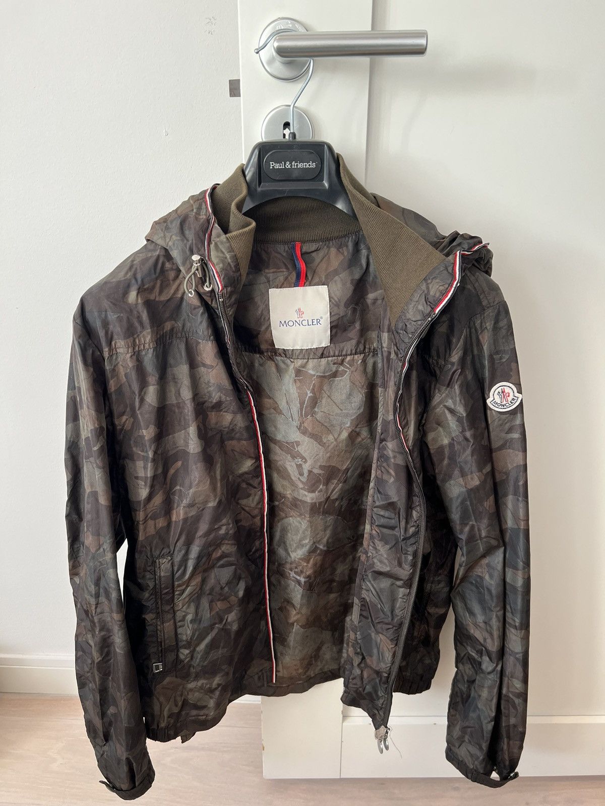 image of Moncler Camouflage Jacket in Green, Men's (Size Medium)