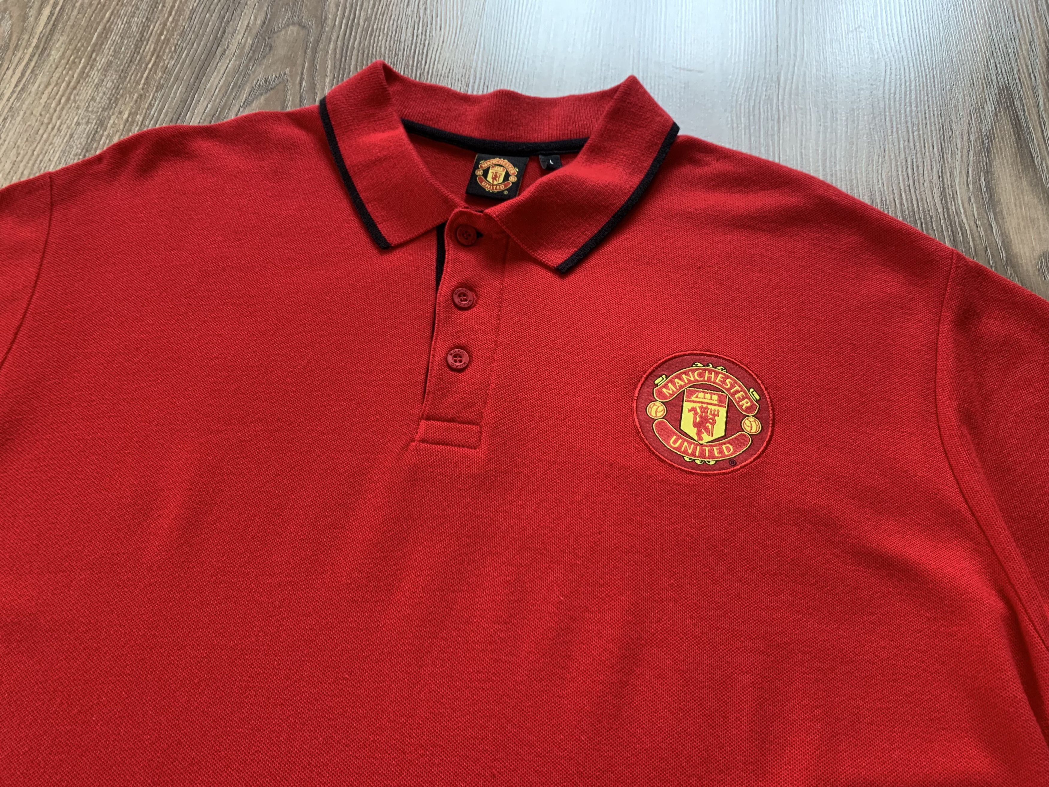 Other Manchester United Red Cotton Polo T-Shirt Size US L / EU 52-54 / 3 - 4 Thumbnail