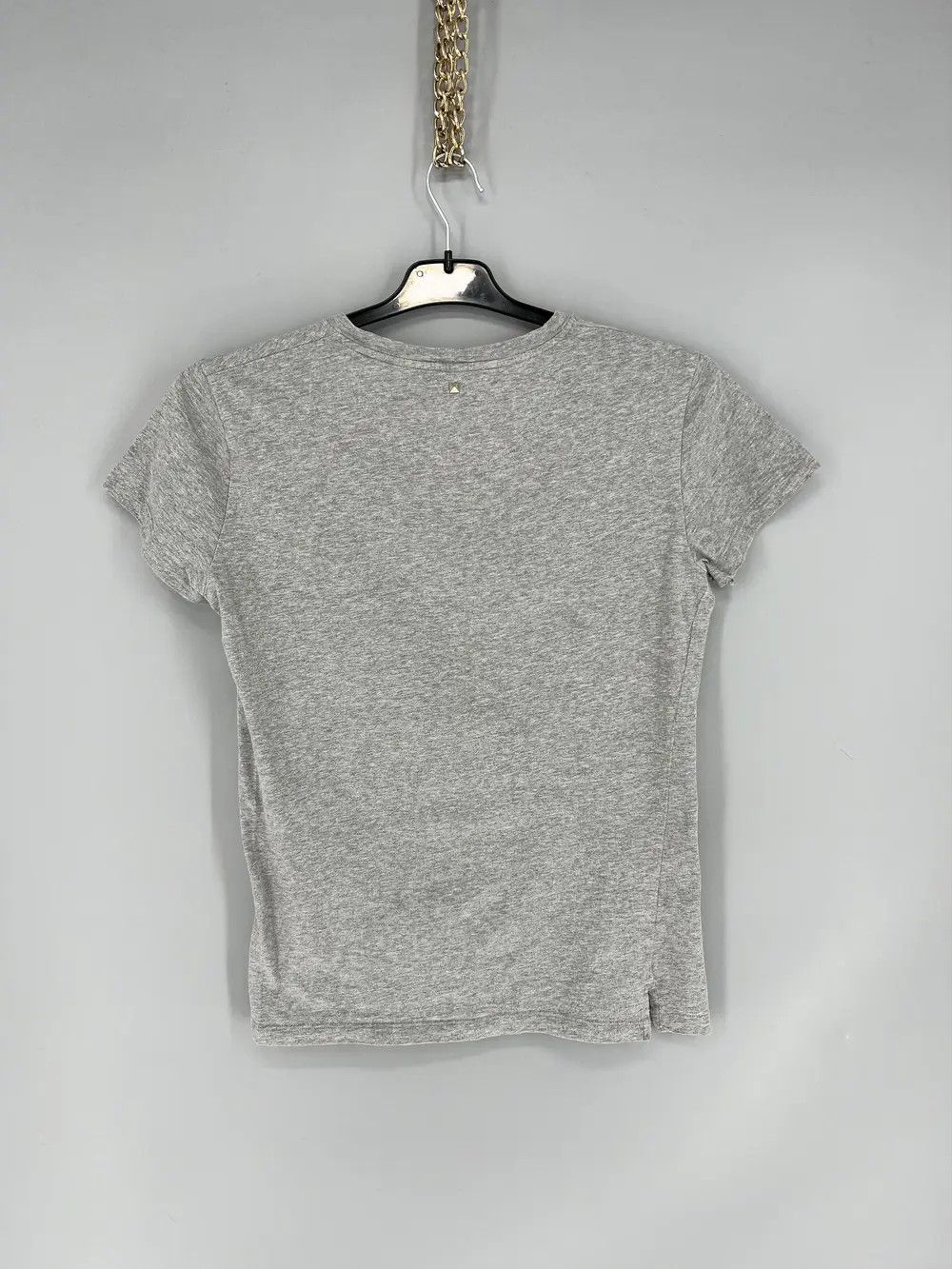 Valentino Valentino Grey Cotton Embroidered Embellished Round Neck Size US S / EU 44-46 / 1 - 11 Thumbnail