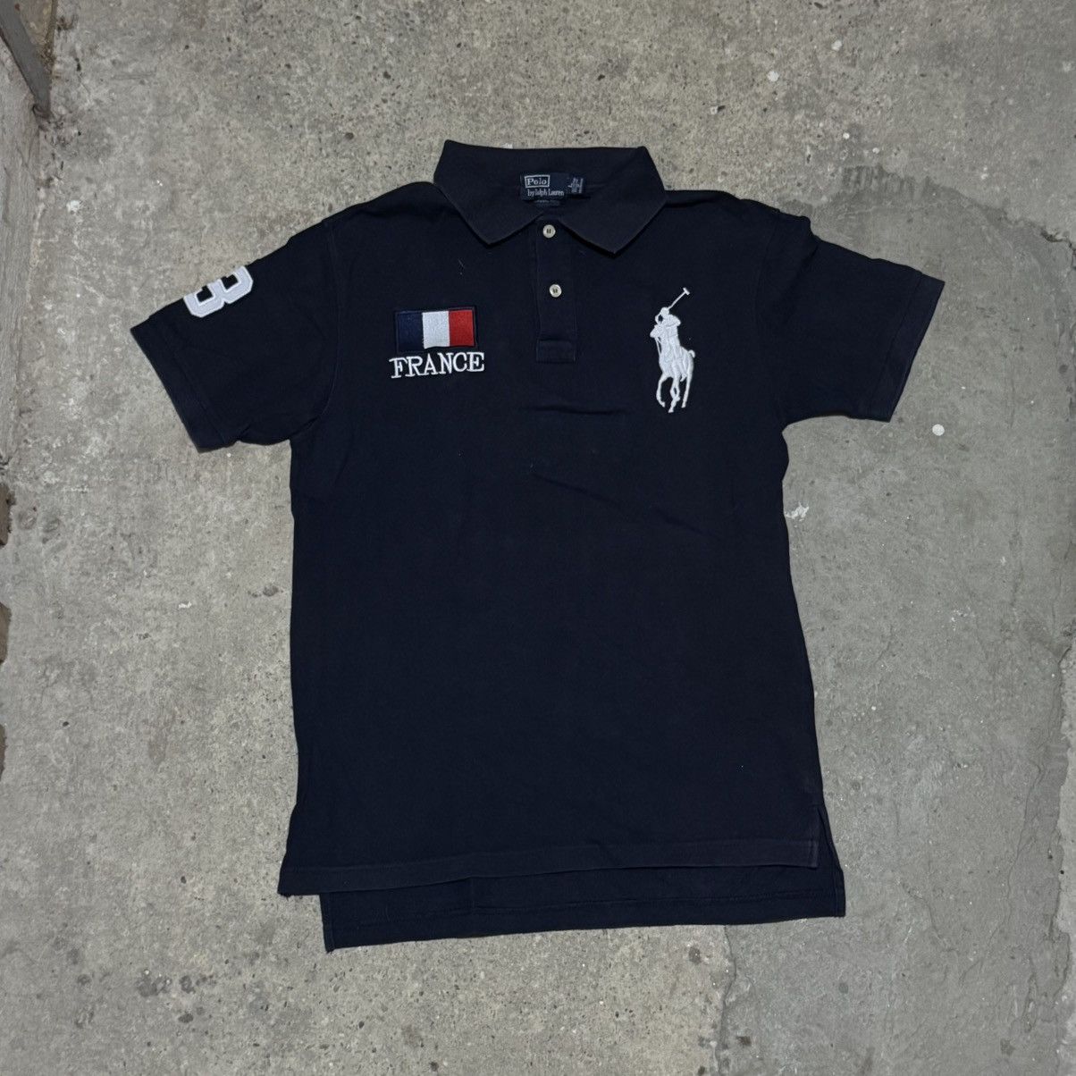 Polo Ralph Lauren × Ralph Lauren Vintage Polo Ralph Lauren y2k embroidered france usa flag Size US L / EU 52-54 / 3 - 1 Thumbnail