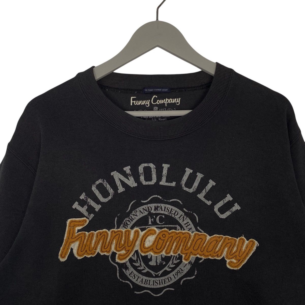 Other Vintage The Funny Company Design Sweatshirt Crewneck Black Size US L / EU 52-54 / 3 - 4 Thumbnail