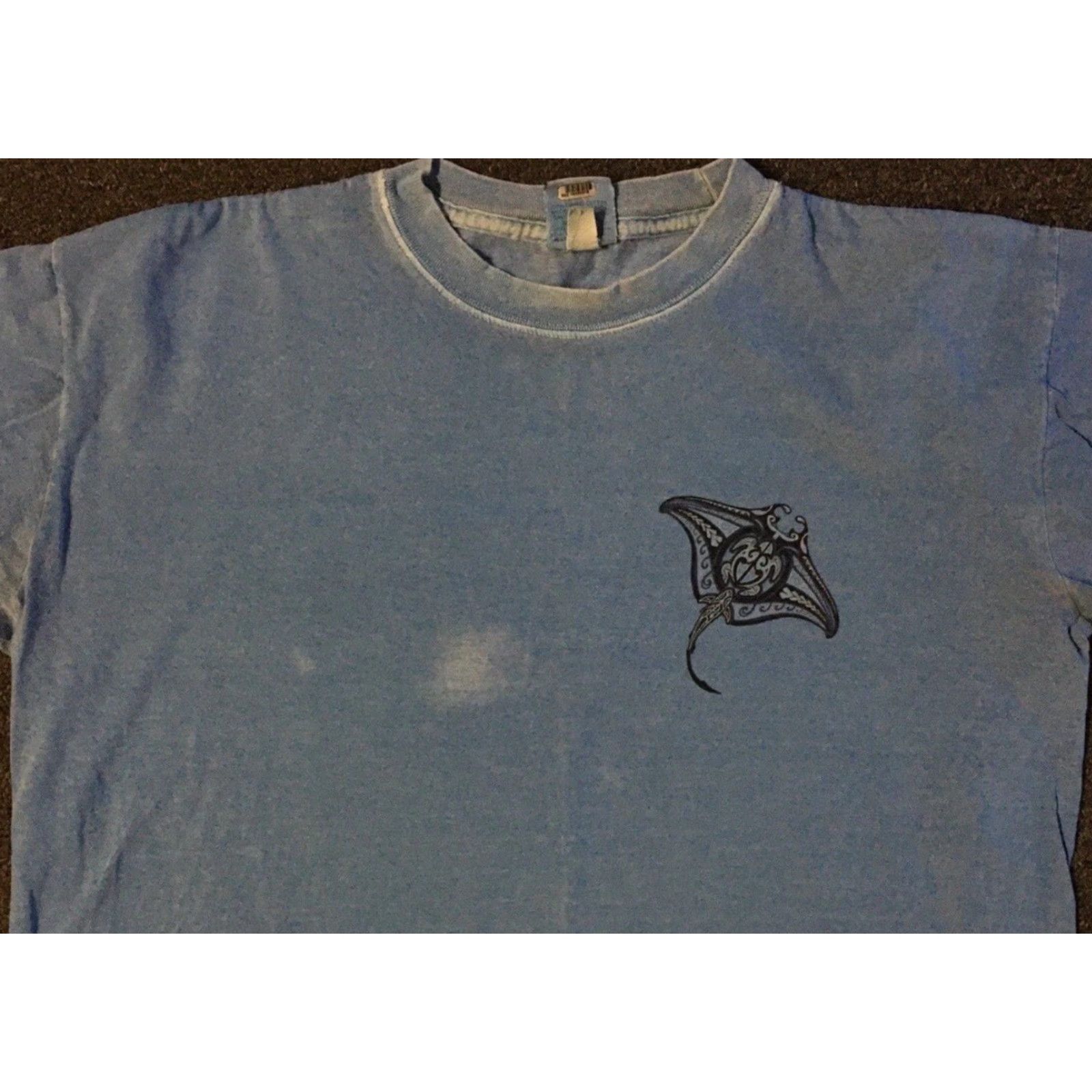 Vintage Vtg Hawaii Tribal Stingray Faded Shirt S Beach Surf Skate Grunge Biker Y2K 90s Size US S / EU 44-46 / 1 - 7 Thumbnail