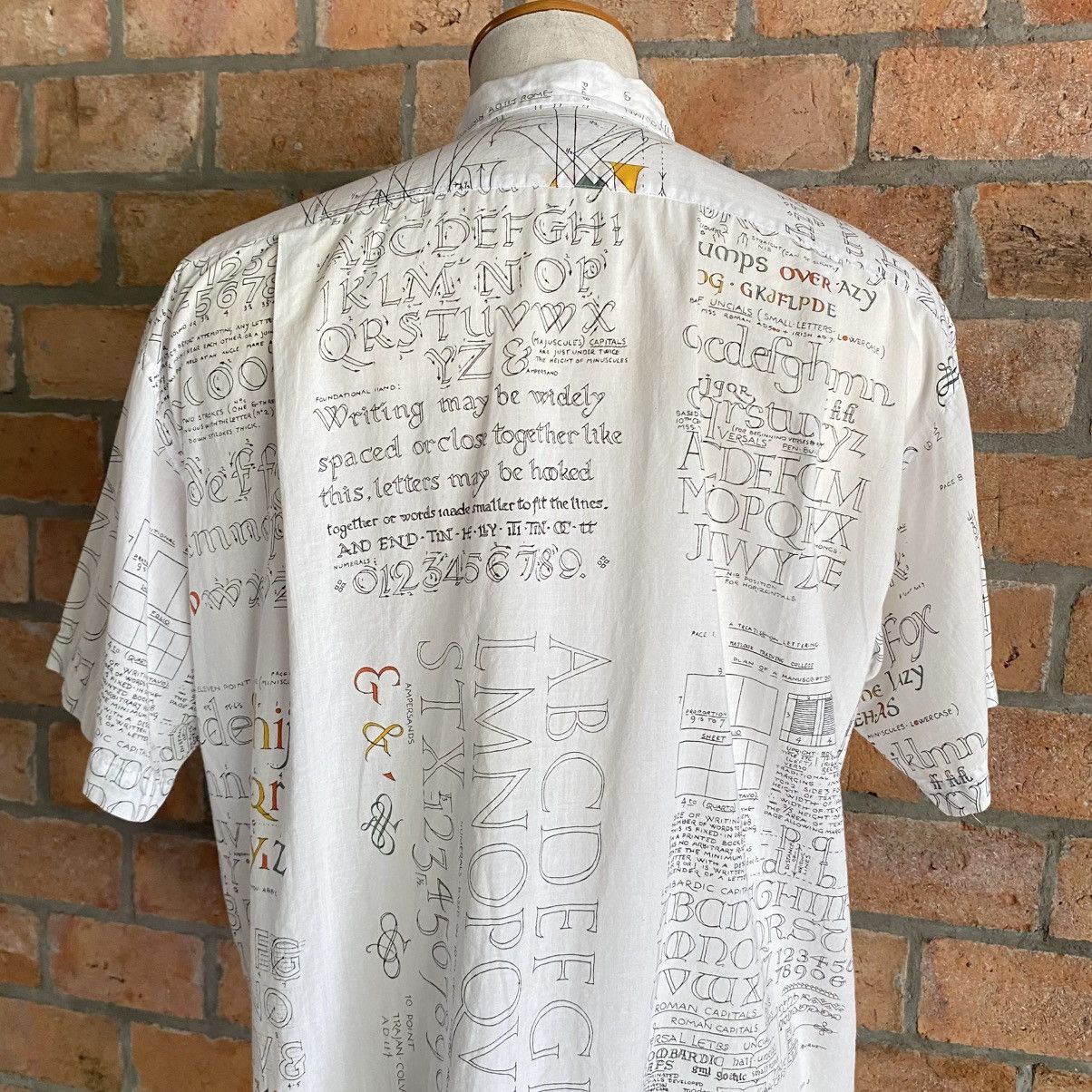 Paul Smith Paul Smith White Alphabet Print Shirt Size US XL / EU 56 / 4 - 3 Thumbnail