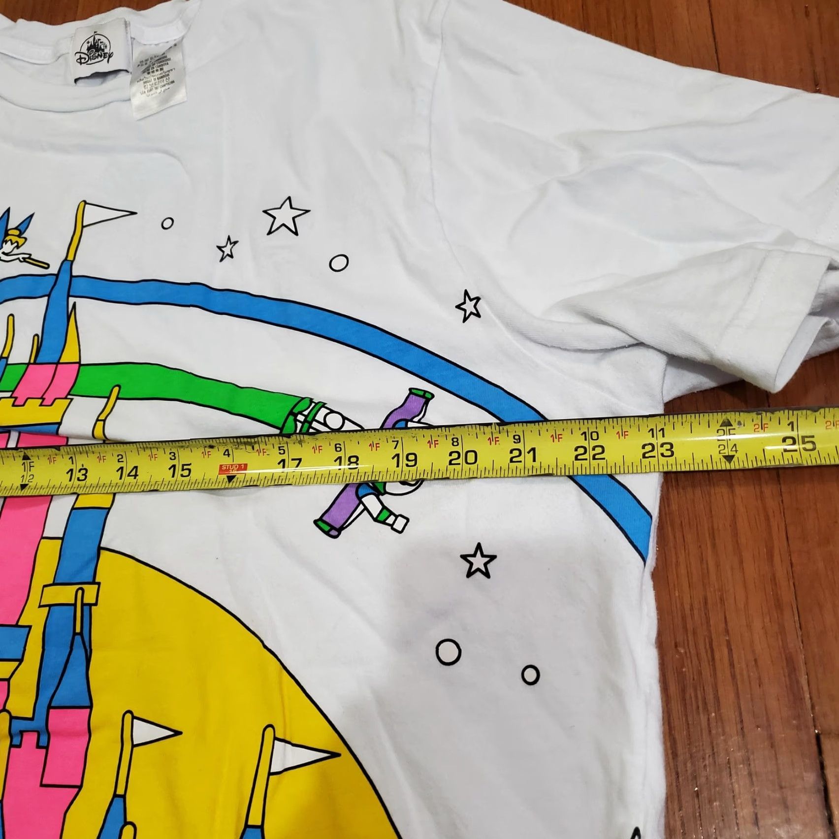 Disney Disney Shirt Mens XL White Walt Disney World 2024 Castle Graphic Tee Buzz Lightyear Tinker Bell Size US XL / EU 56 / 4 - 5 Thumbnail