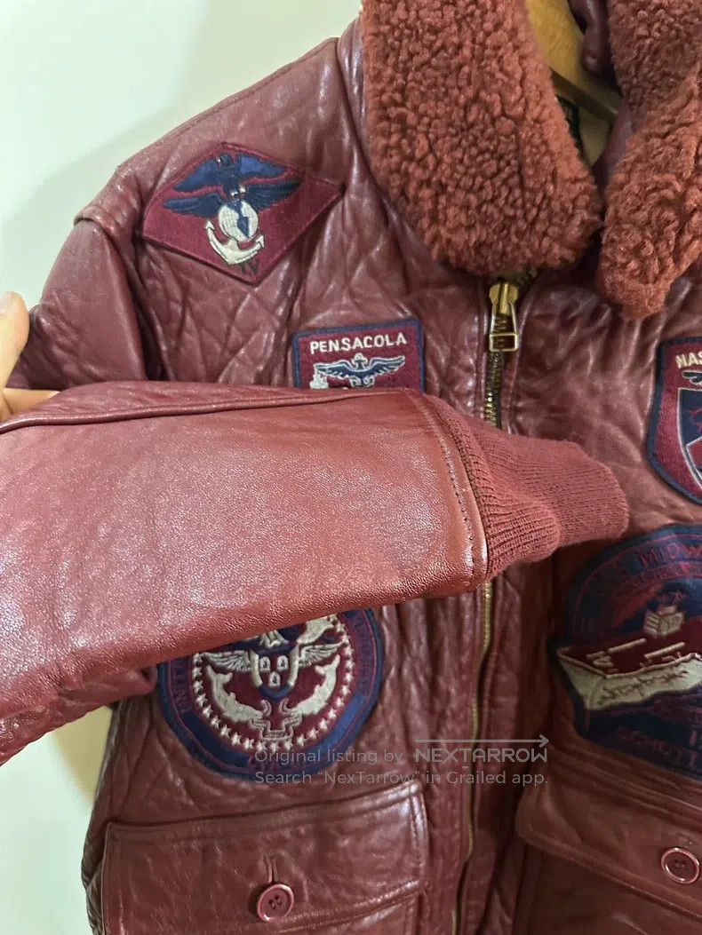 Schott Schott Flying leather jacket Size US L / EU 52-54 / 3 - 3 Thumbnail