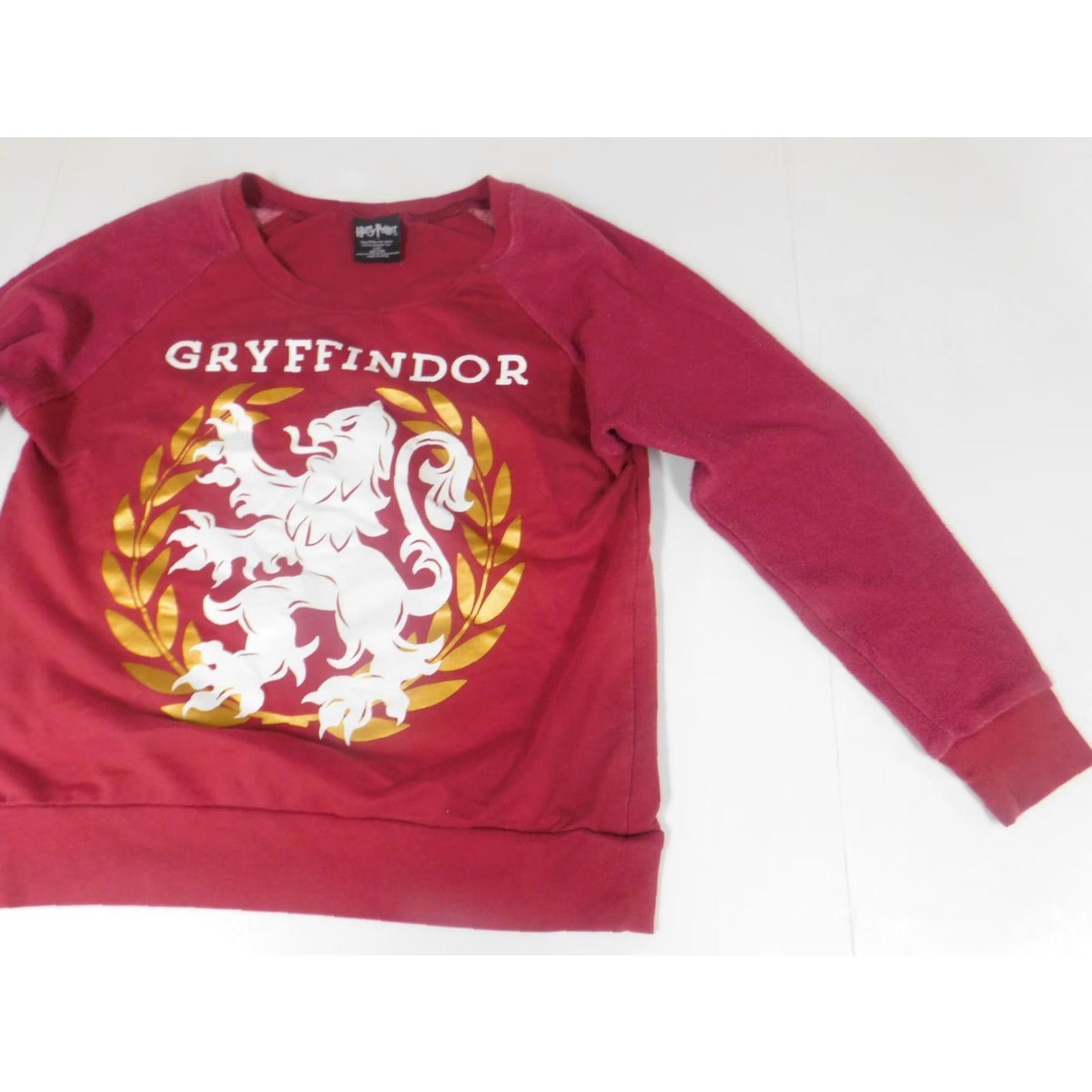 Vintage Harry Potter Womens Sweater M Red Crew Neck Pullover Embroidered Classic Knit Cotton Size M / US 6-8 / IT 42-44 - 2 Thumbnail