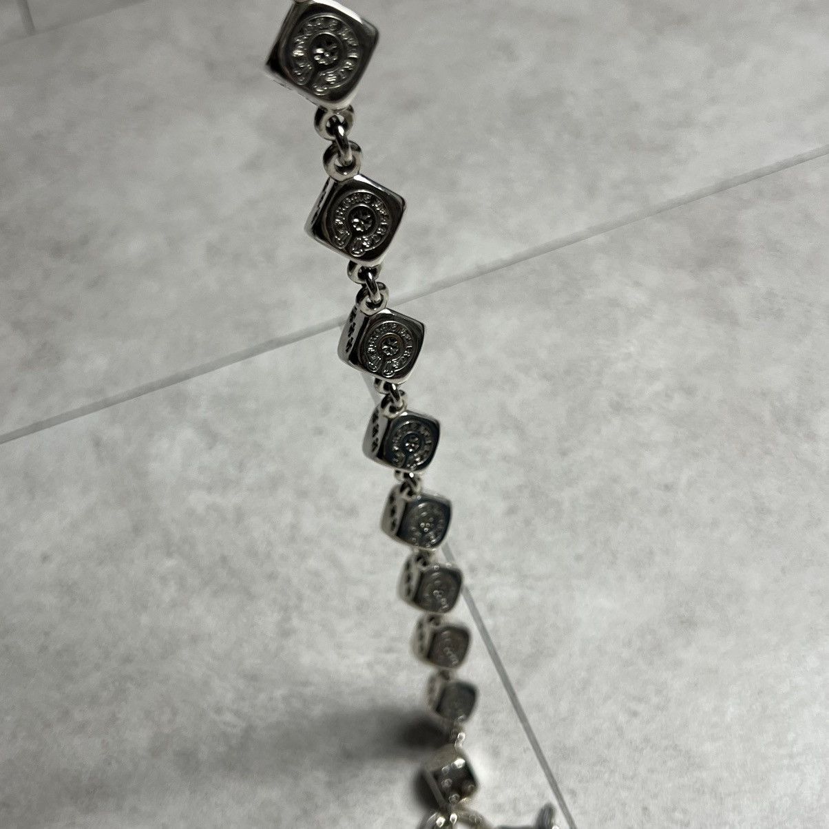 Chrome Hearts New Super Heavy Chrome hearts Silver Dice Wallet Chain Size ONE SIZE - 8 Thumbnail