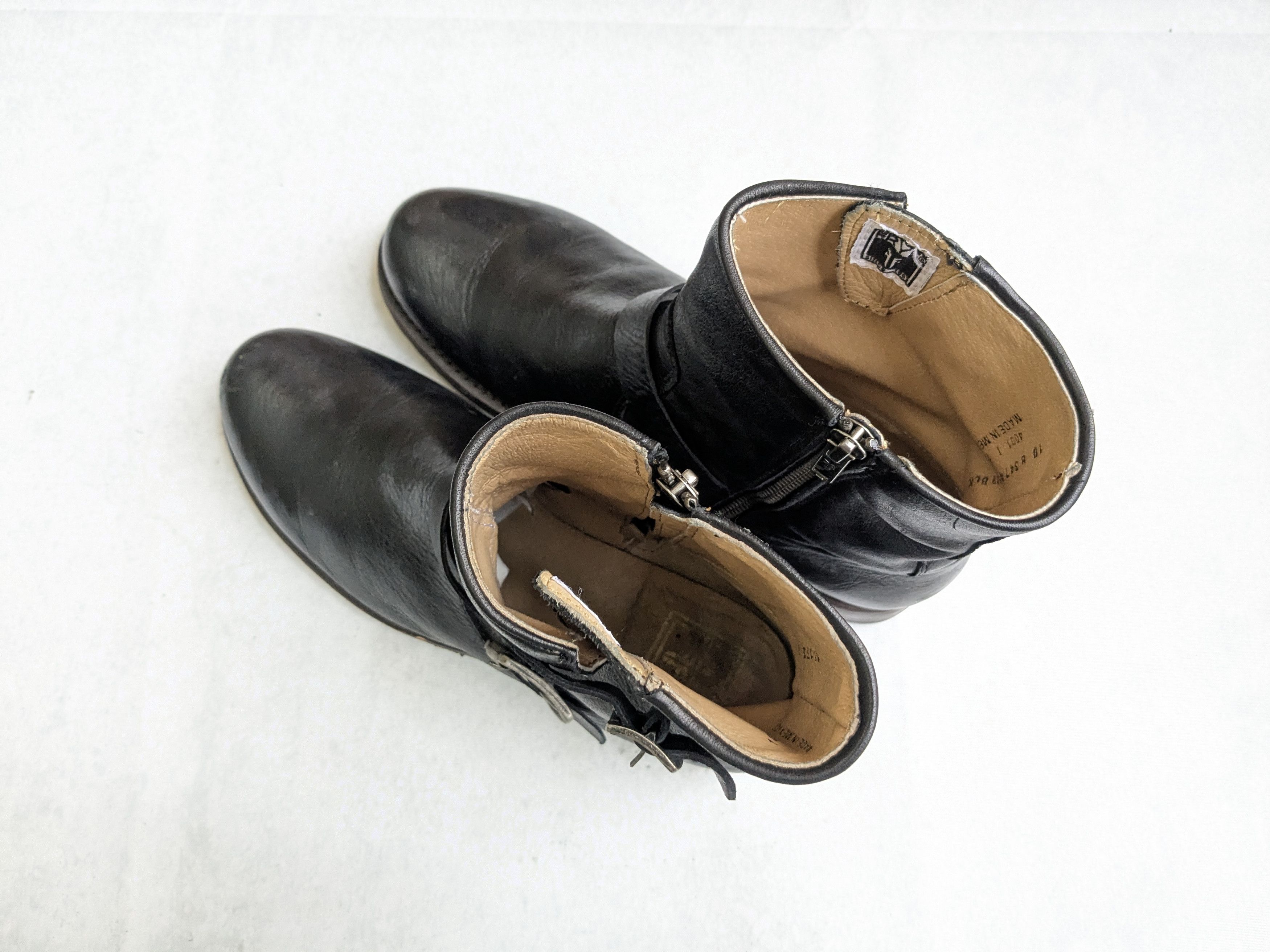 Frye Frye Engineer Boots Black Leather 8.5 Motorcycle Biker Size US 8.5 / EU 41-42 - 14 Thumbnail