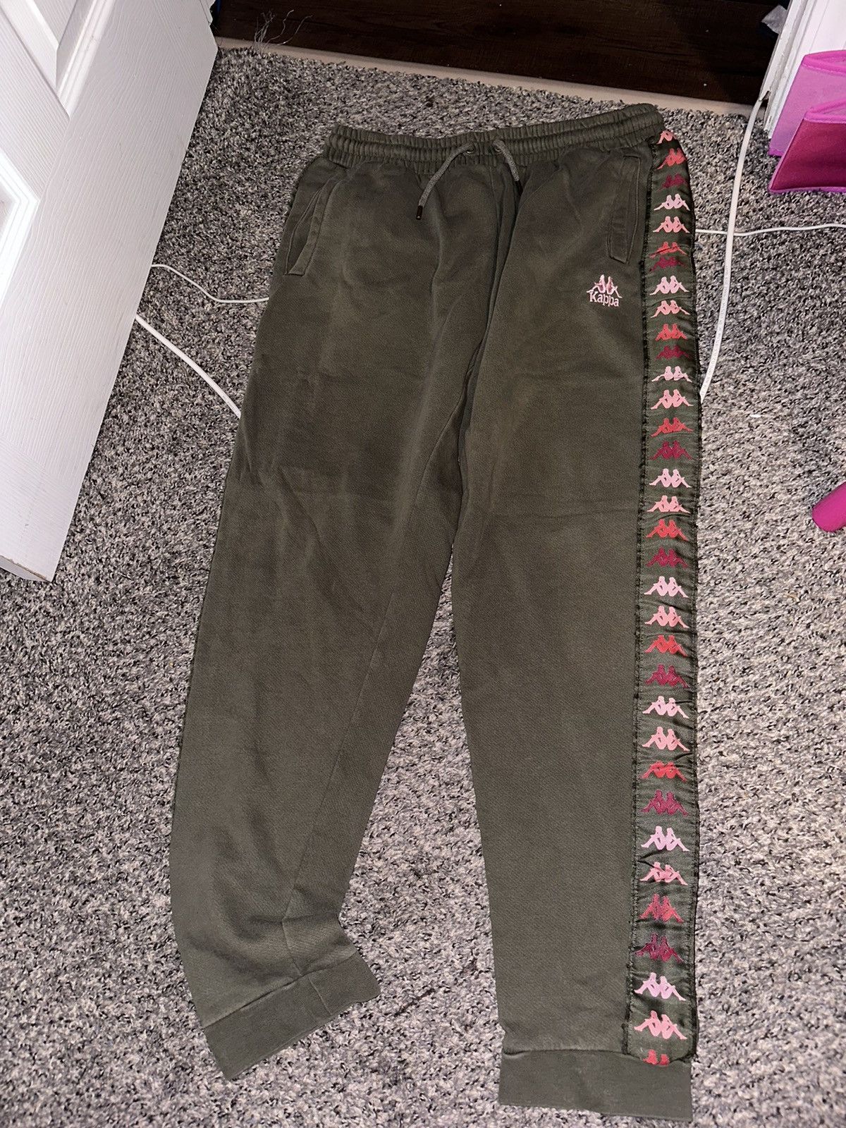 Kappa Kappa green pink/red sweatpants Size US 40 / EU 56 - 1 Thumbnail